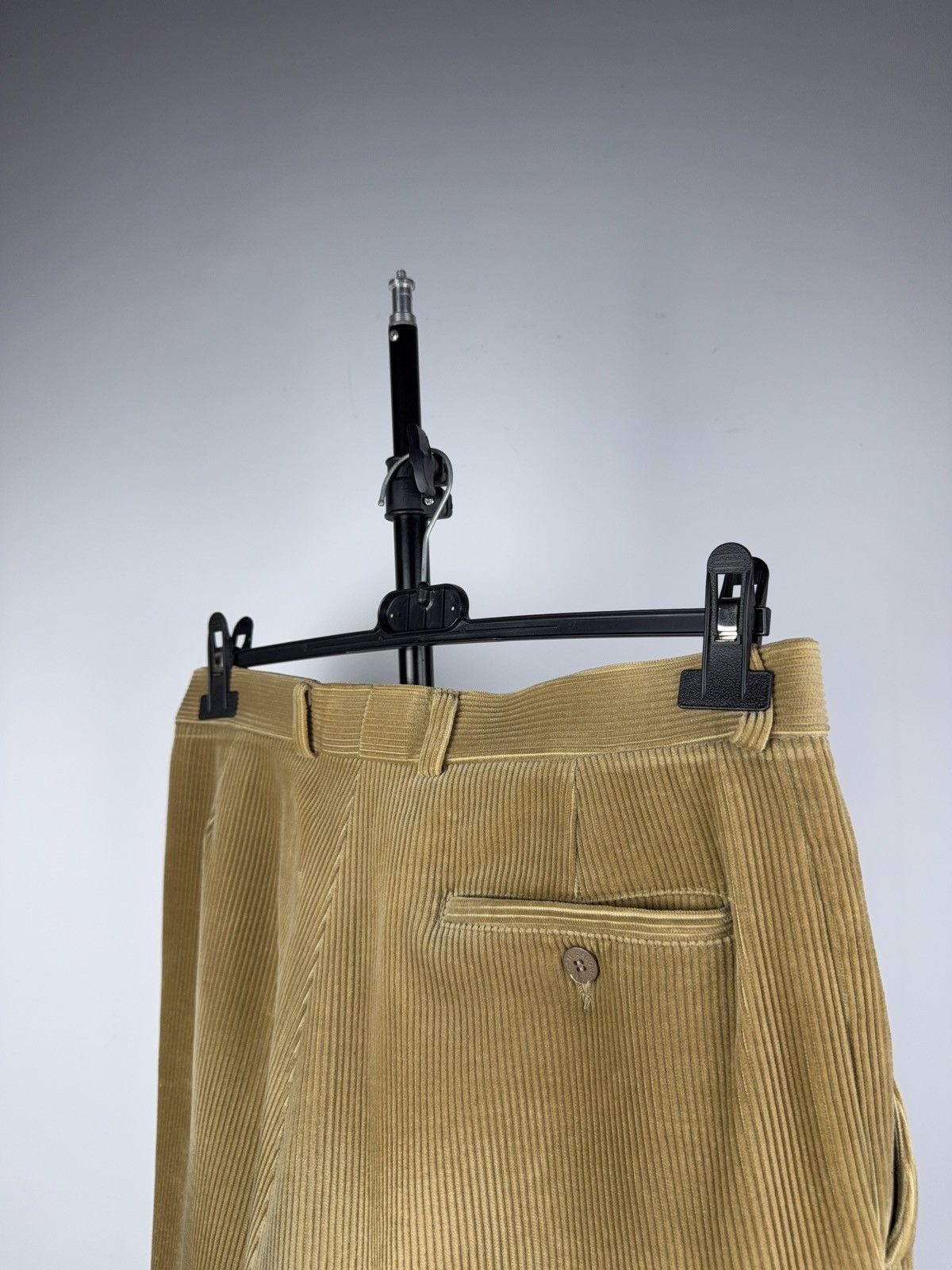 Lacoste Vintage 80s Retro Lacoste France Corduroy Pleated Pants Size US 31 - 12 Thumbnail