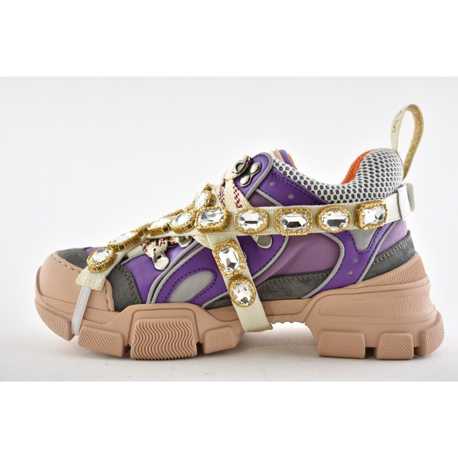 Gucci Womens Journey Flashtrek Crystal Hiker Low Boot Sneaker 36 Size US 6 / IT 36 - 9 Thumbnail