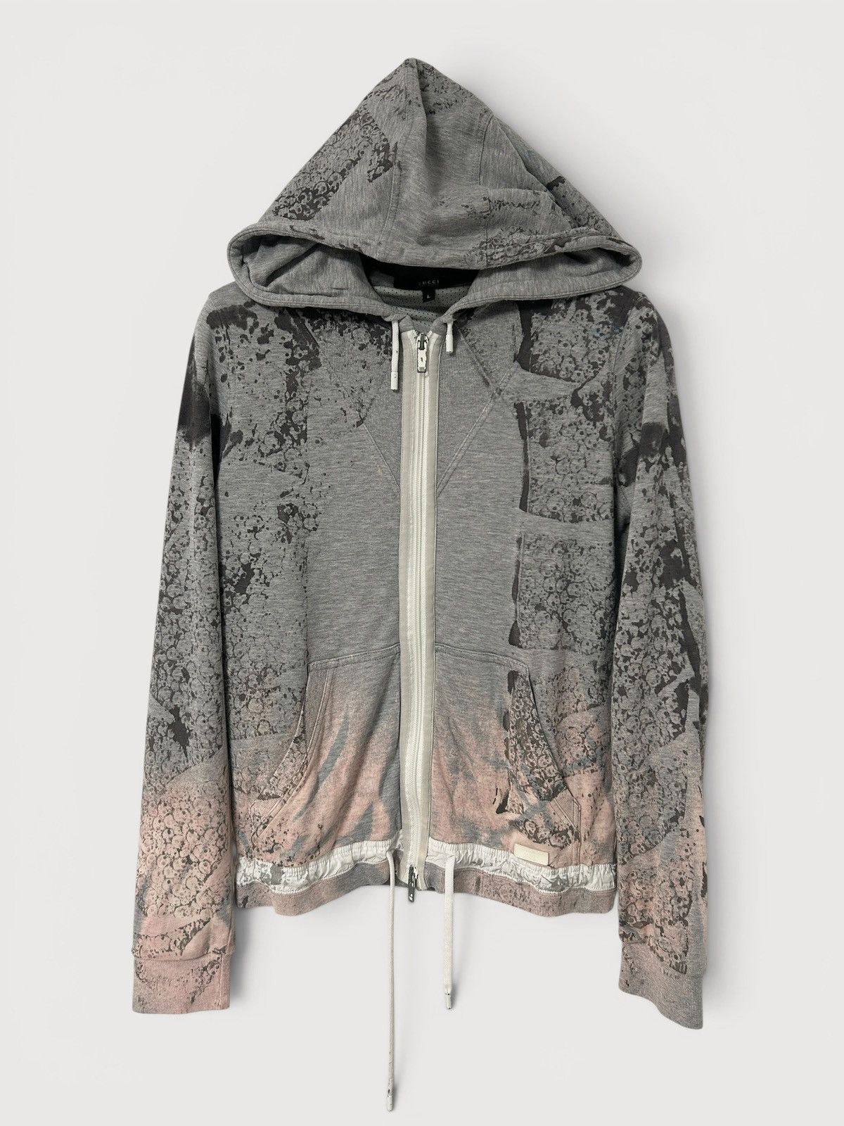 Gucci 2009 Paneled Skull Zip Hoodie Size US L / EU 52-54 / 3 - 1 Thumbnail