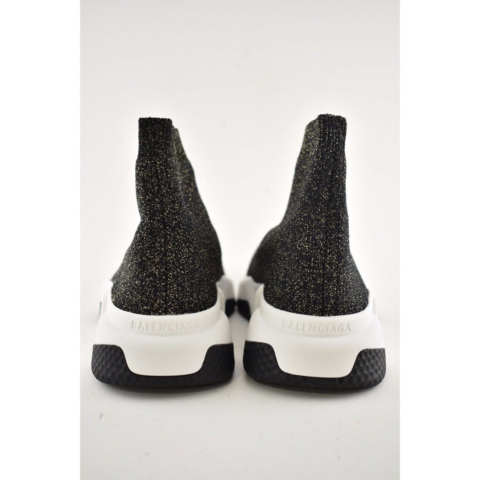 Balenciaga Balenciaga Women Speed Sock White Black Gold Sneakers 42 Size US 12 / IT 42 - 11 Thumbnail