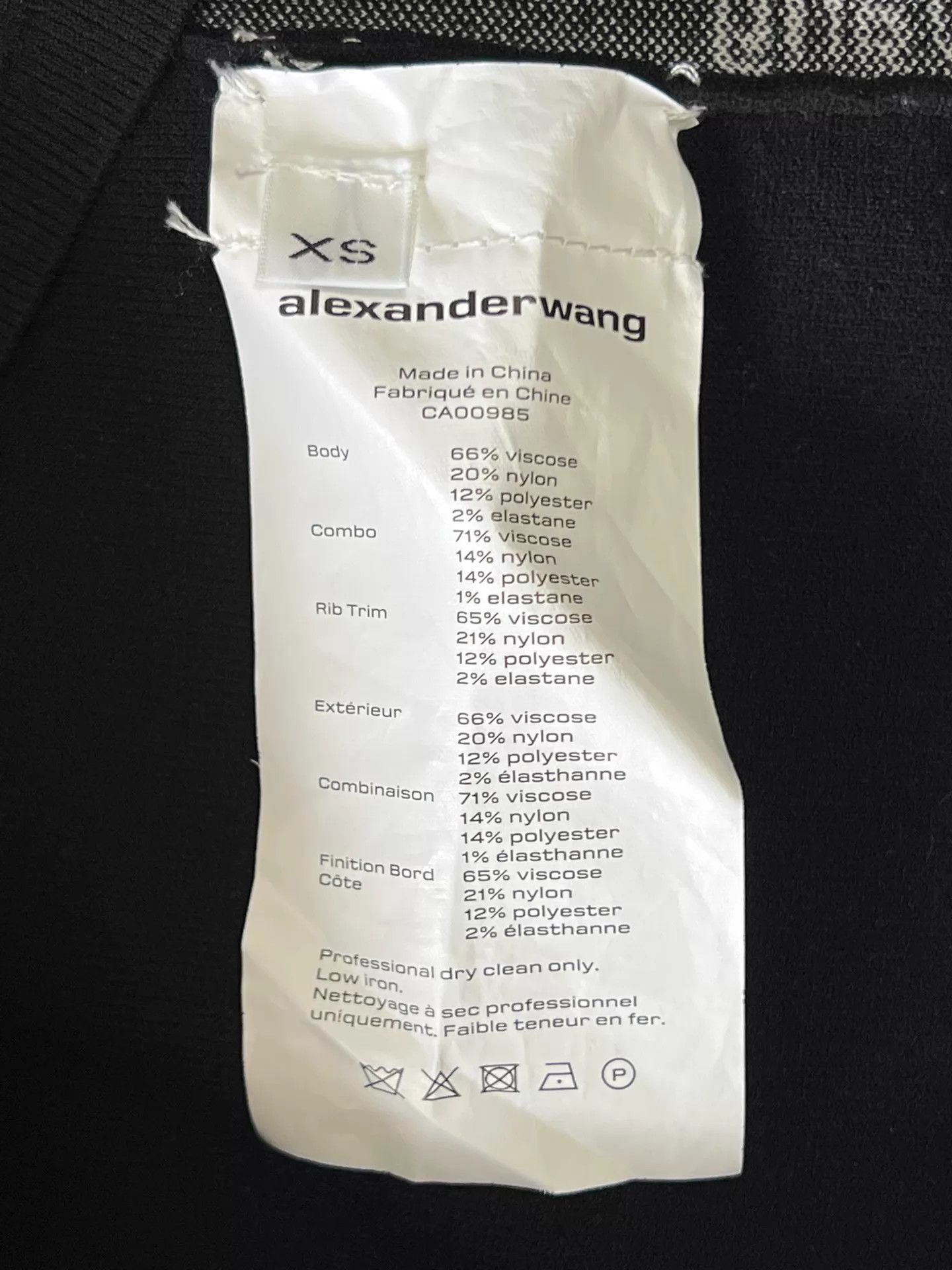 Alexander McQueen Alexander Wang black high neck logo strap dress XS Size XS / US 0-2 / IT 36-38 - 6 Thumbnail