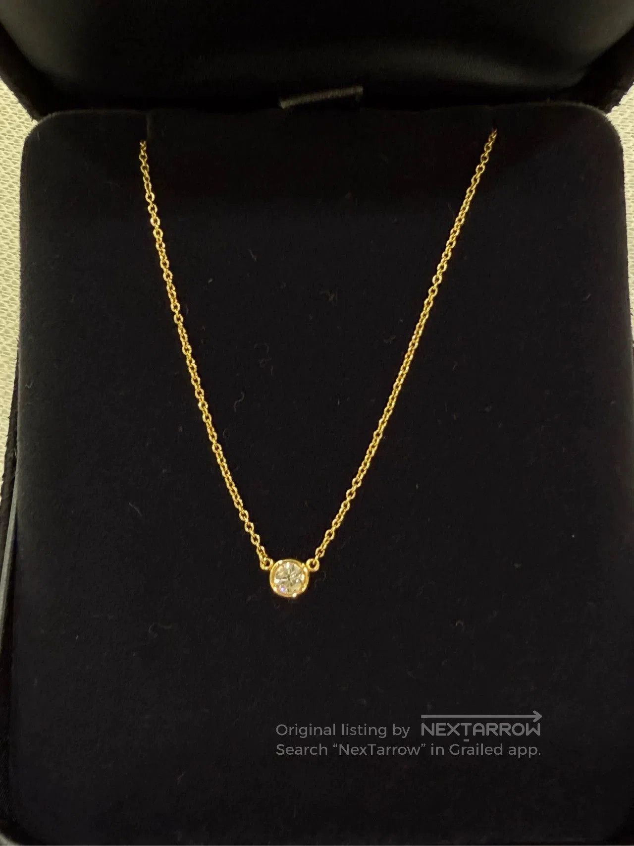 Tiffany & Co. Tiffany Single Diamond Collar Necklace. Size ONE SIZE - 1 Thumbnail