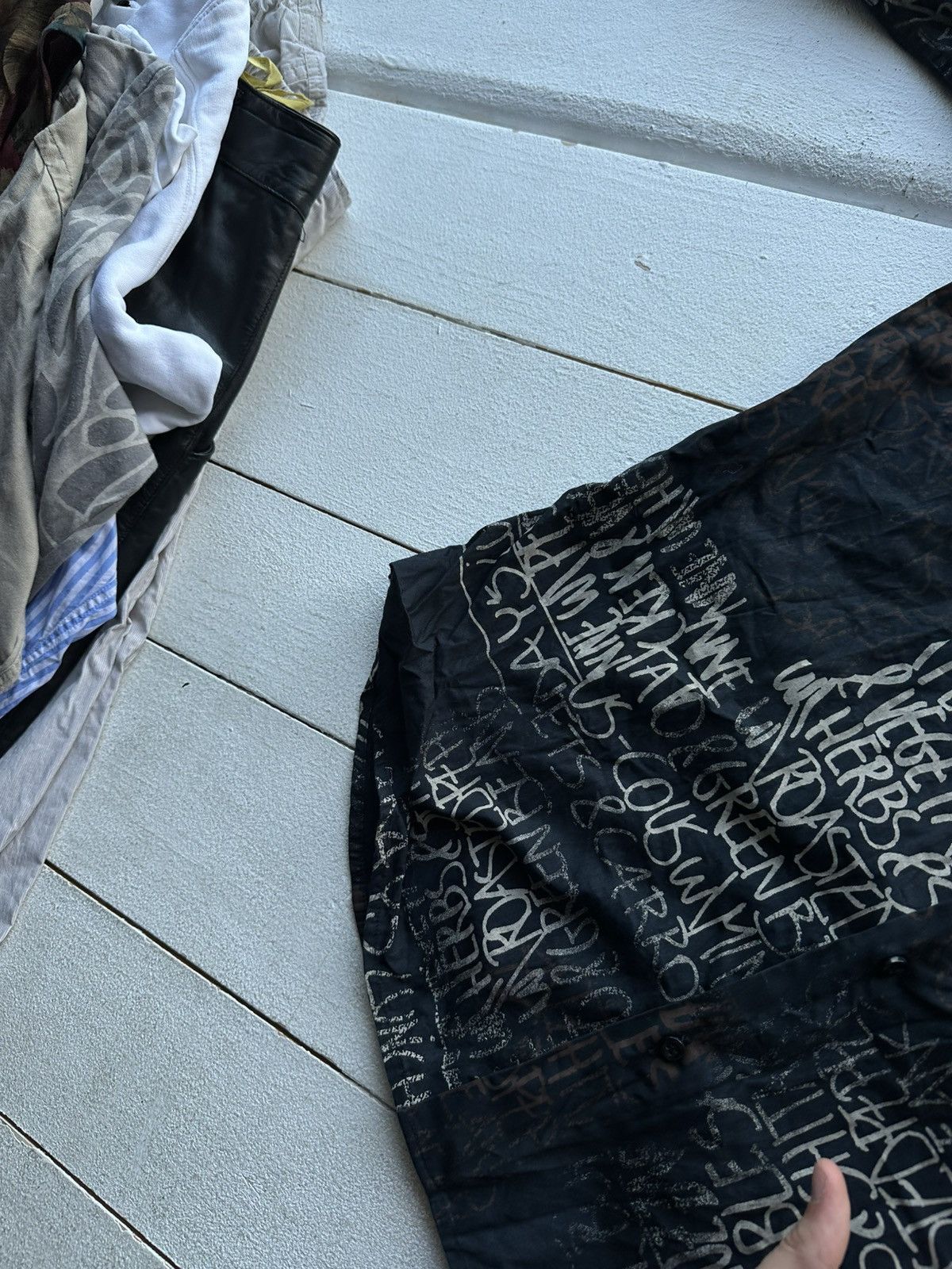 Other 🚨 GUIDE LONDON AVANT GARDE SHIRT BUTTON OVERPRINT Size US L / EU 52-54 / 3 - 4 Thumbnail