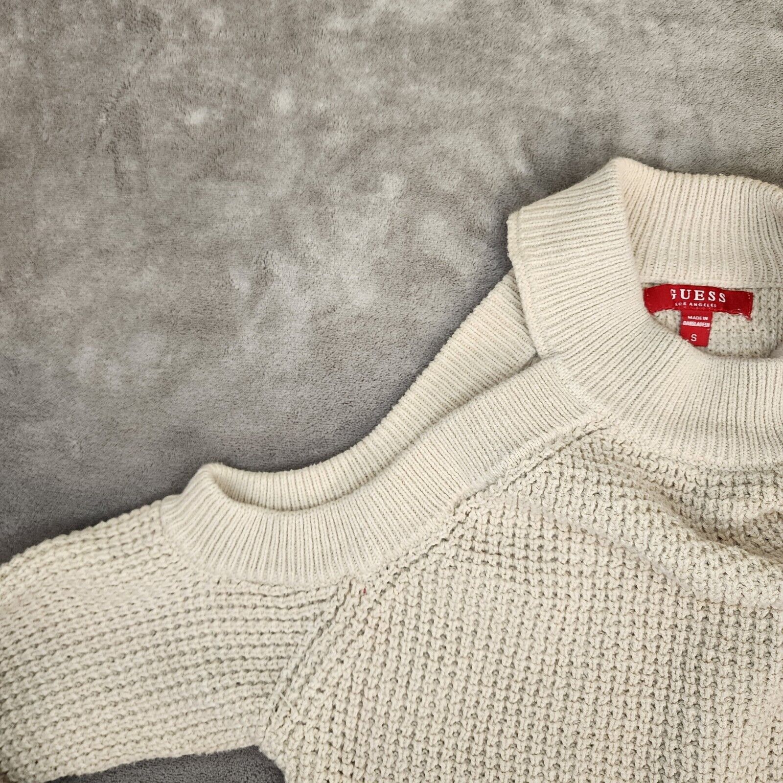 Guess Women's Guess Ivory Cold Shoulder Pullover Sweater S Size S / US 4 / IT 40 - 5 Thumbnail