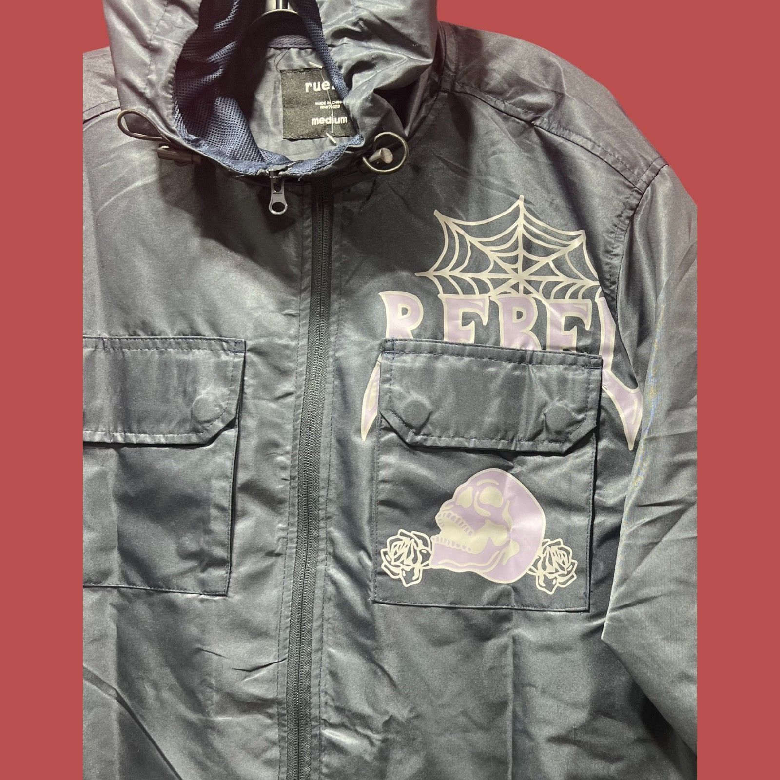 rue21 Rue 21 - Men's Waterproof Jacket - Dark - Blue - Medium Size US M / EU 48-50 / 2 - 10 Thumbnail