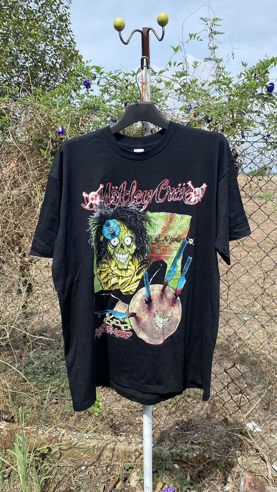 Vintage Motley Crue Dr. Feelgood Pushead Profanity Band Tee