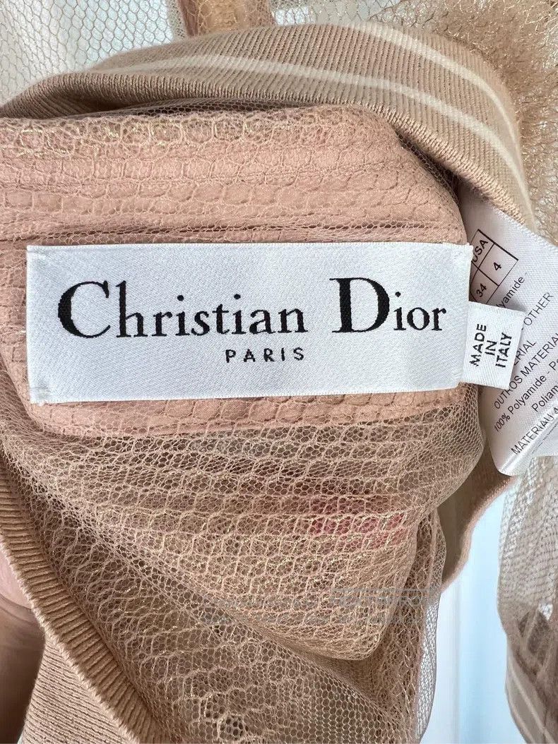 Dior Dior CD logo mesh tulle baseball uniform women's jacket Size XS / US 0-2 / IT 36-38 - 4 Thumbnail