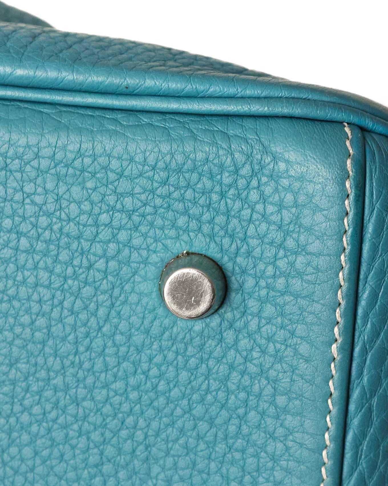Hermes Kelly 50 Voyage Blue Jean Togo 2004 Size ONE SIZE - 8 Thumbnail