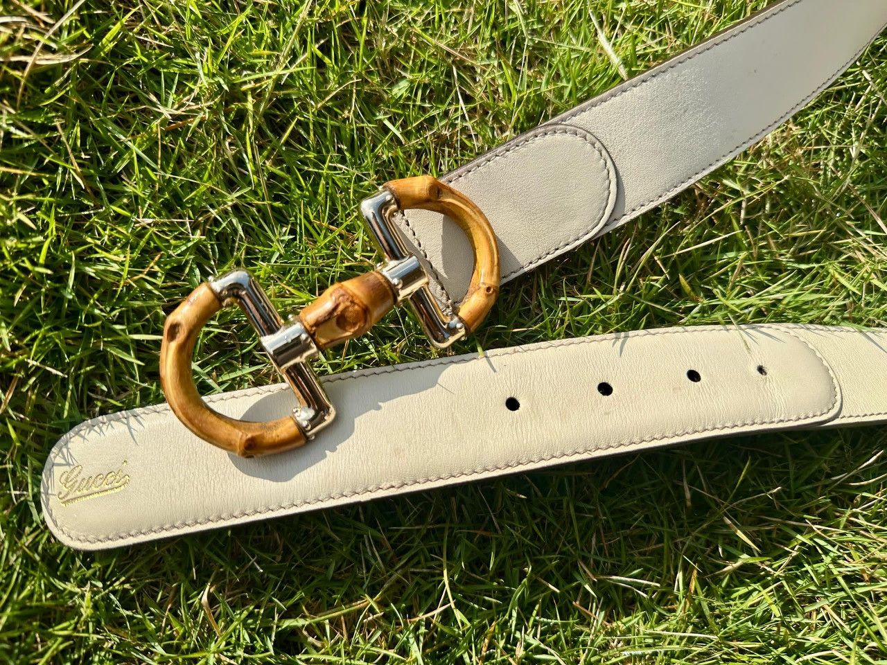 Gucci Authentic Gucci Bamboo Horsebit Buckle Leather Belt Size ONE SIZE - 8 Thumbnail