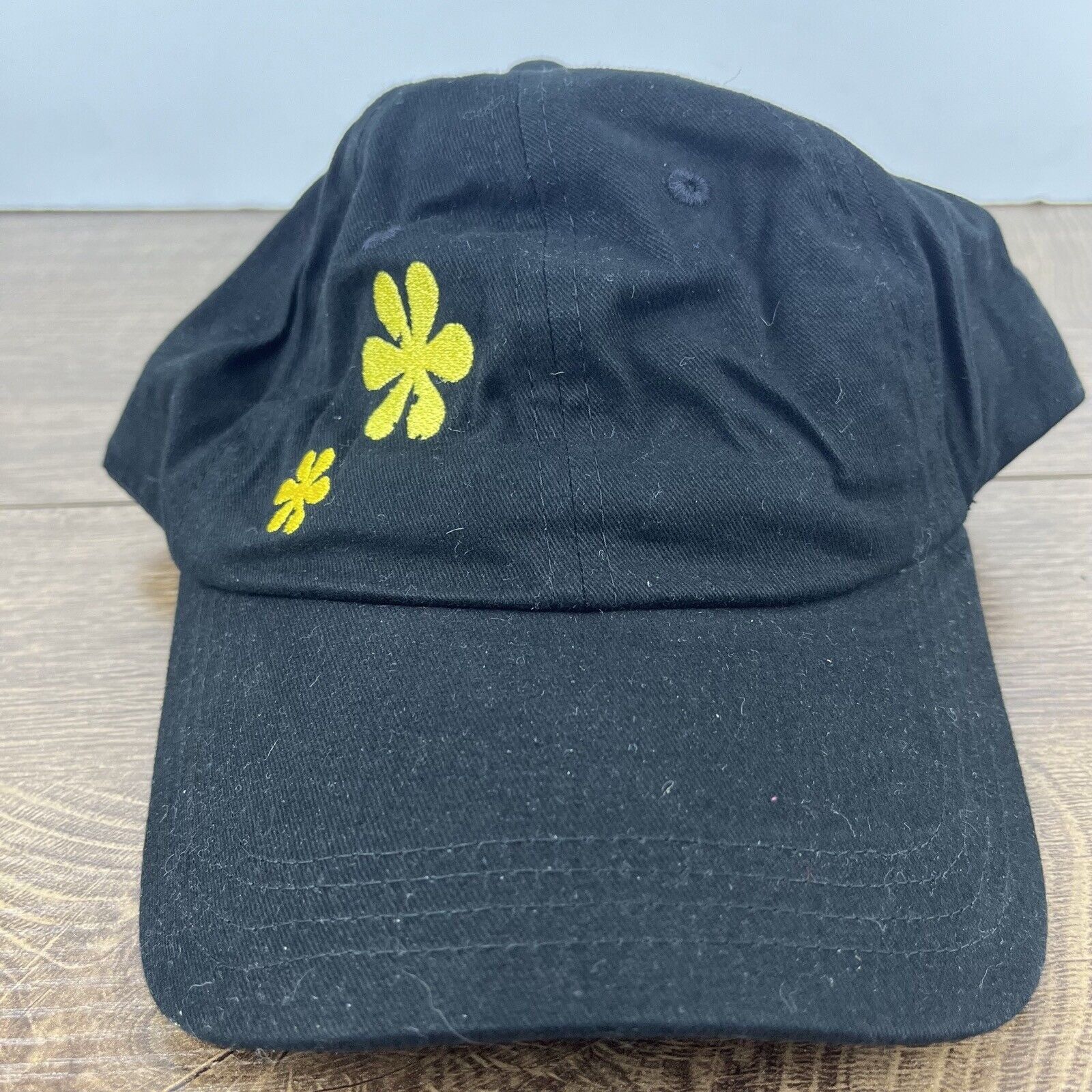 Other Flower Hat Flower Baseball Hat Black Adjustable Hat Black Ad Size ONE SIZE - 3 Thumbnail