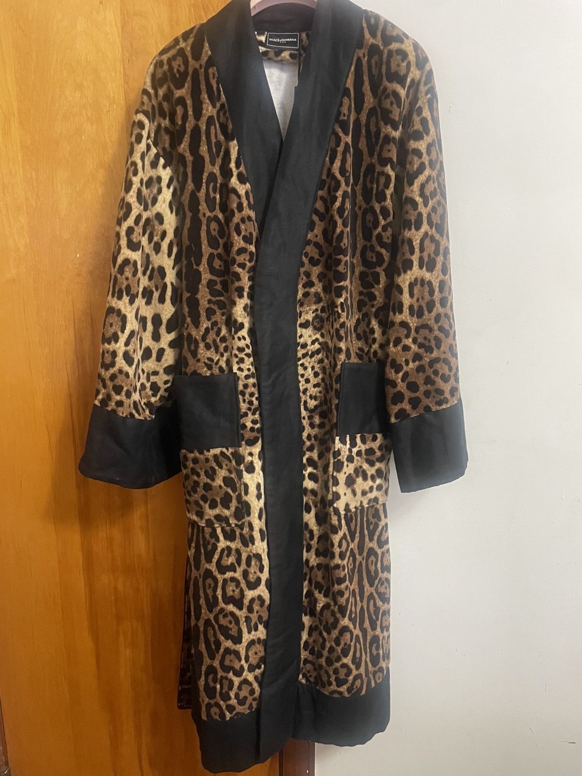 Dolce & Gabbana Dolce & Gabbana Terry Cotton Bath Robe Size M Size ONE SIZE - 11 Thumbnail