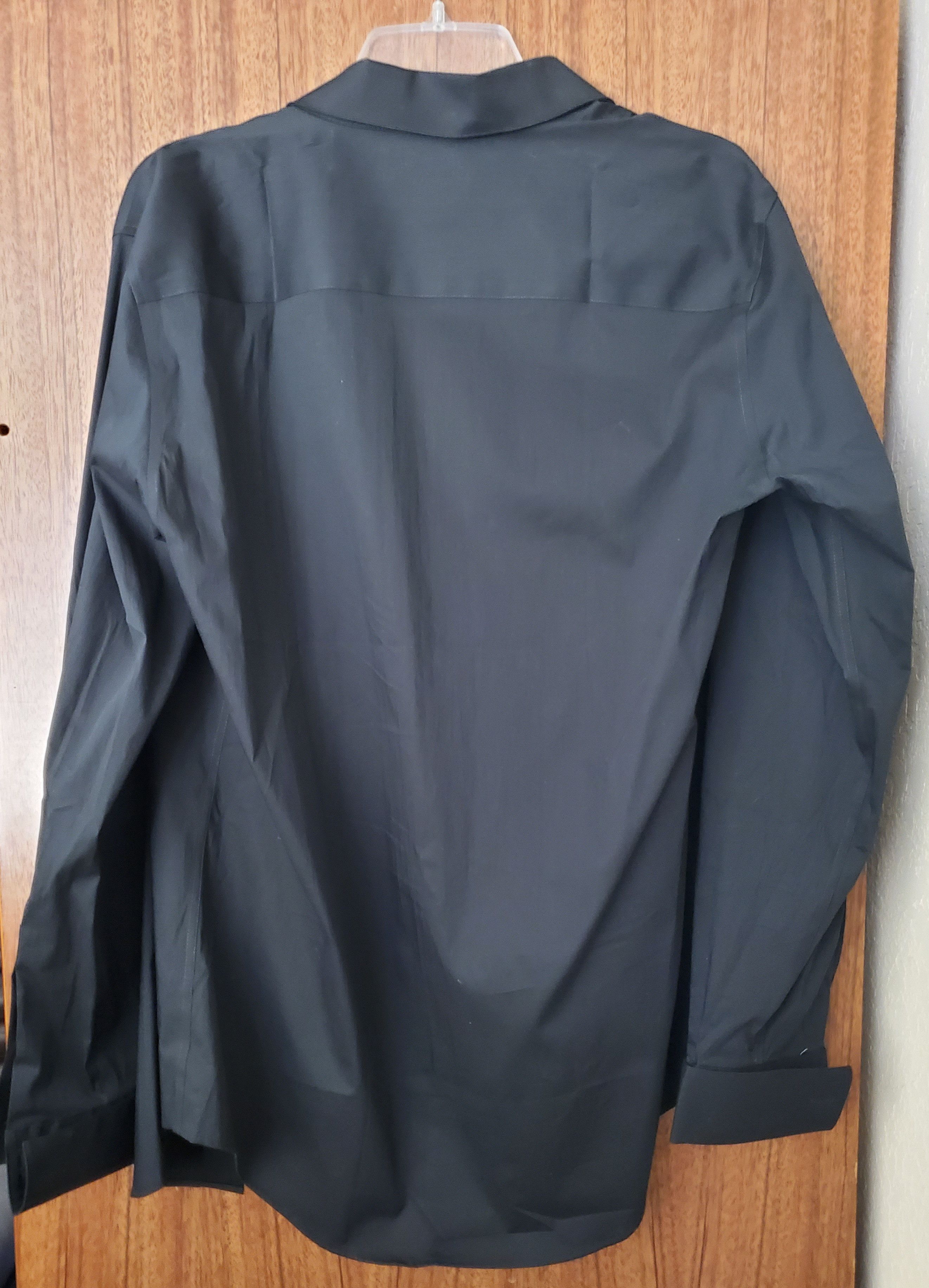 Alfani Alfani Slim Fit Long-Sleeve Black Formal Shirt Size US M / EU 48-50 / 2 - 2 Thumbnail
