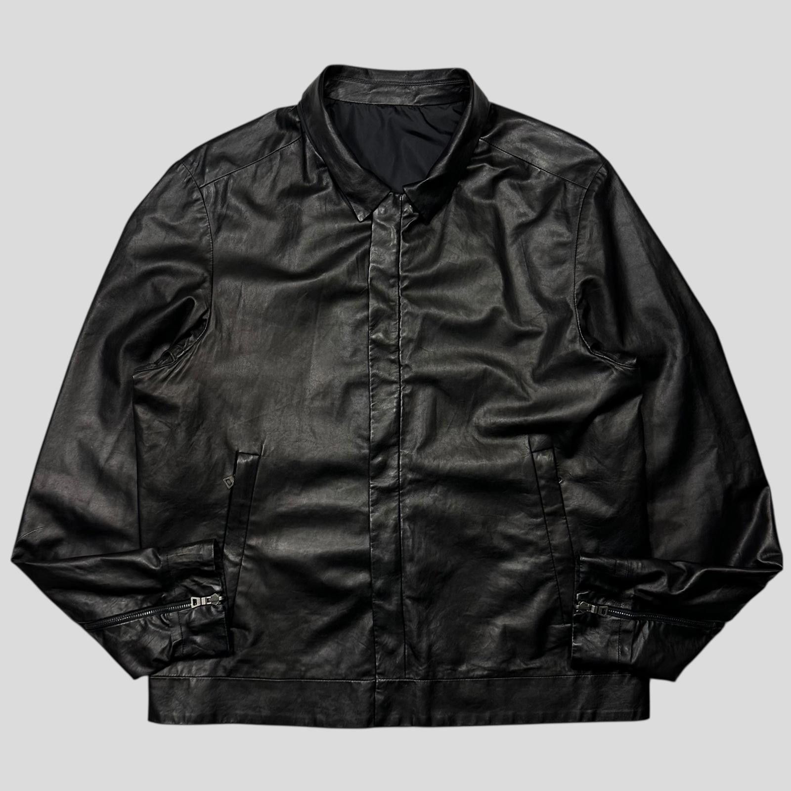 Prada Prada Sport 2007 Glove Leather + Nylon Reversible Jacket - L Size US L / EU 52-54 / 3 - 2 Thumbnail