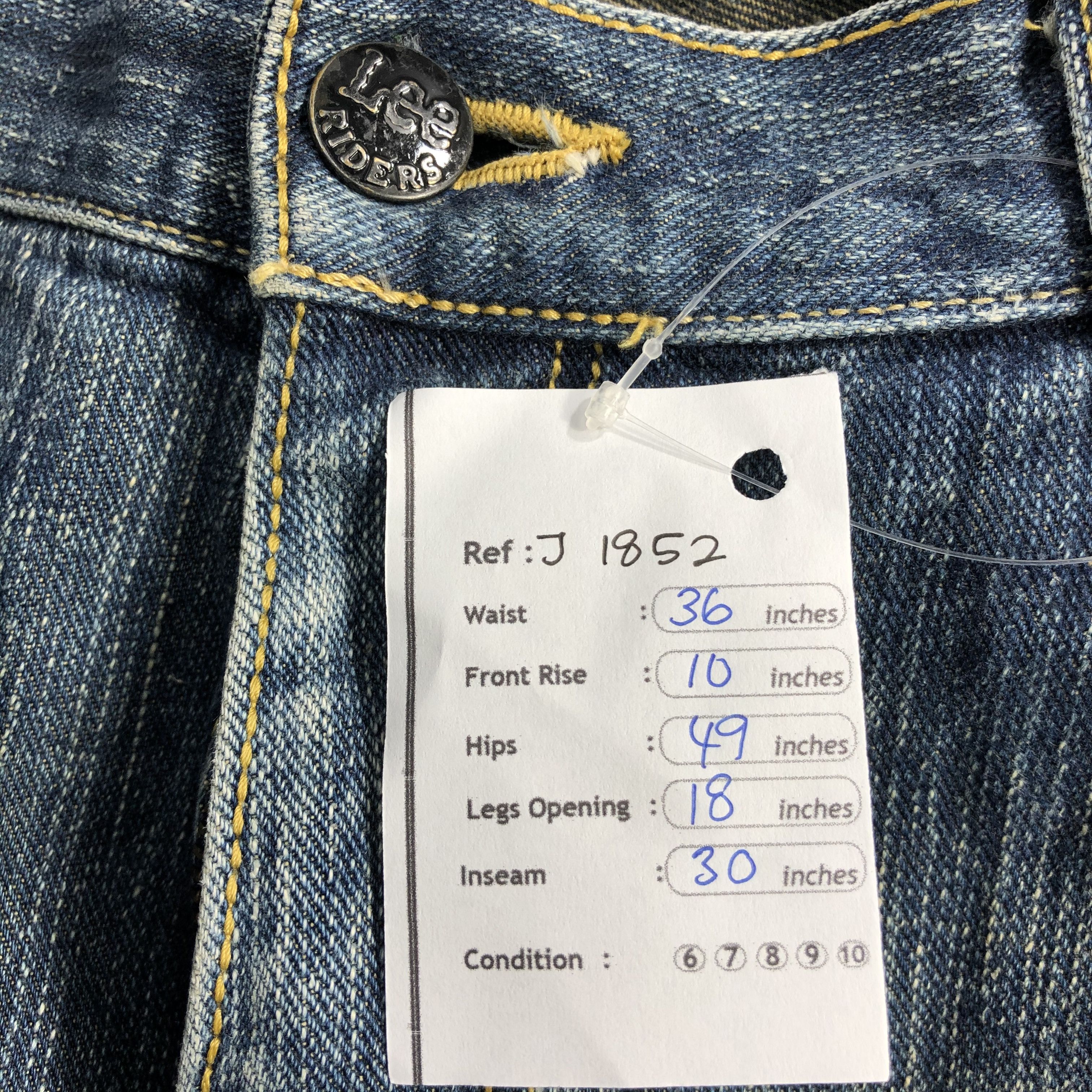 Lee Vintage Lee Jeans-J1852 Size US 36 / EU 52 - 12 Thumbnail