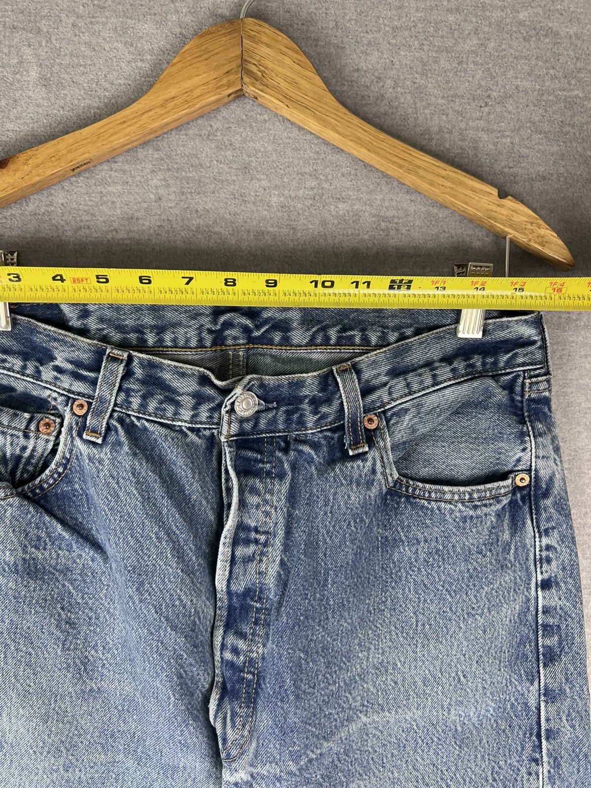 Levi's × Vintage Vintage Levis Jeans Mens 36x30 (Fits 30.5x28.5) Blue 501 80s Size US 30 / EU 46 - 6 Thumbnail