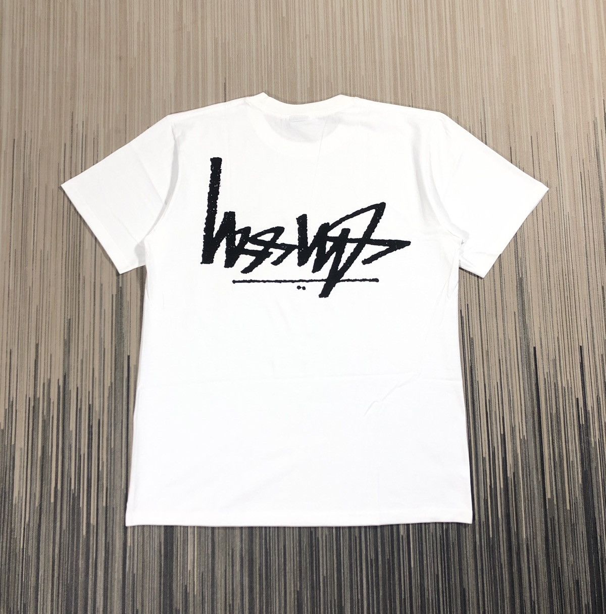image of Stussy Flipped Tee in White, Men's (Size Medium)
