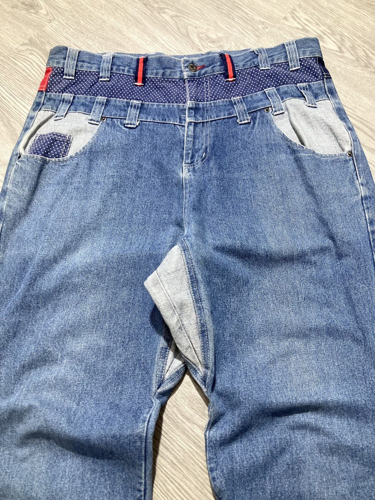 Le Grande Bleu (L.G.B.) 2000s B One Soul Japanese Double Waist Carrot Jeans Pant Lgb Size US 37 - 3 Thumbnail