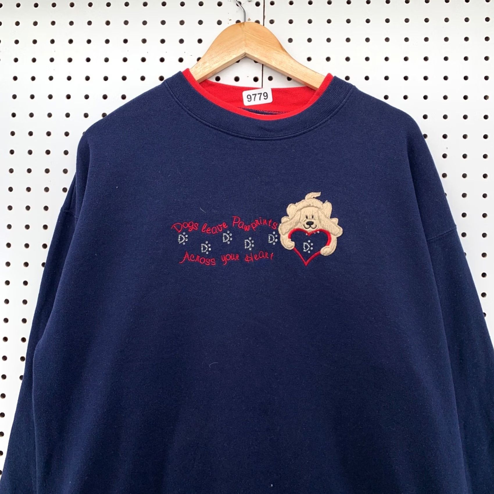 Vintage Vintage M&C Sportswear Dog Graphic Embroidered Sweatshirt Mens Large Blue Size US L / EU 52-54 / 3 - 5 Thumbnail