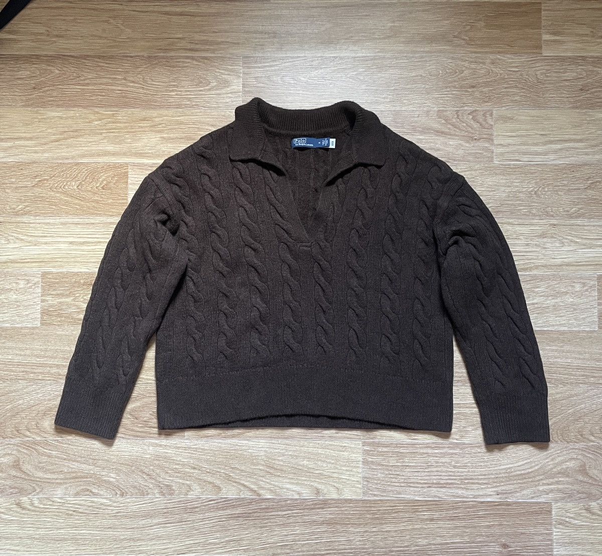 Polo Ralph Lauren Polo Ralph Lauren Women’s Cable-knit Wool-cashmere Sweater Size M / US 6-8 / IT 42-44 - 1 Thumbnail