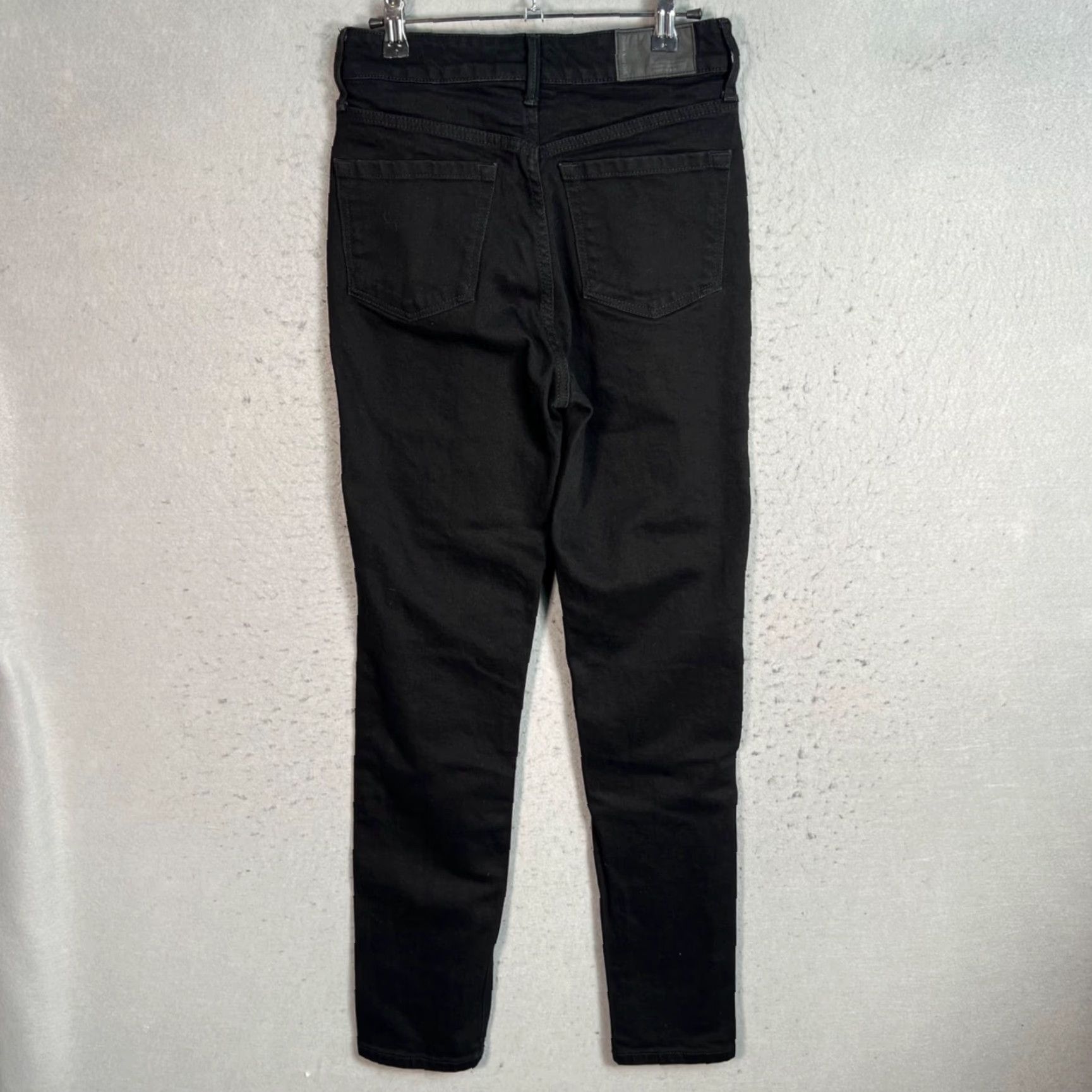 Frank And Oak Frank And Oak Womens Jeans Slim Black 27 High Rise 5-Pocket Denim Cotton Blend Size 27" / US 4 / IT 40 - 2 Thumbnail