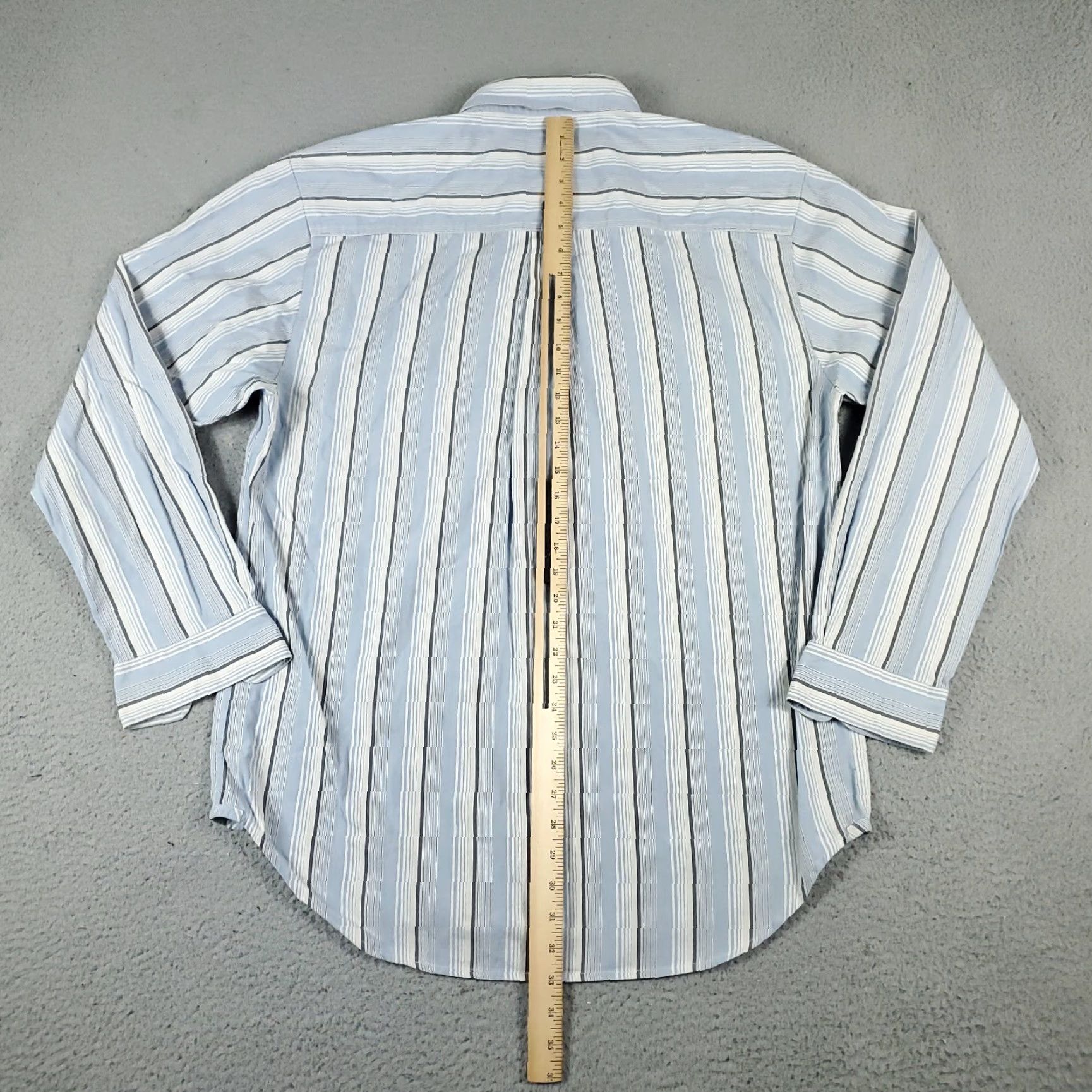The Territory Ahead Territory Ahead Shirt Mens L Blue White Striped Button Up Casual Business Formal Workwear Size US L / EU 52-54 / 3 - 4 Thumbnail