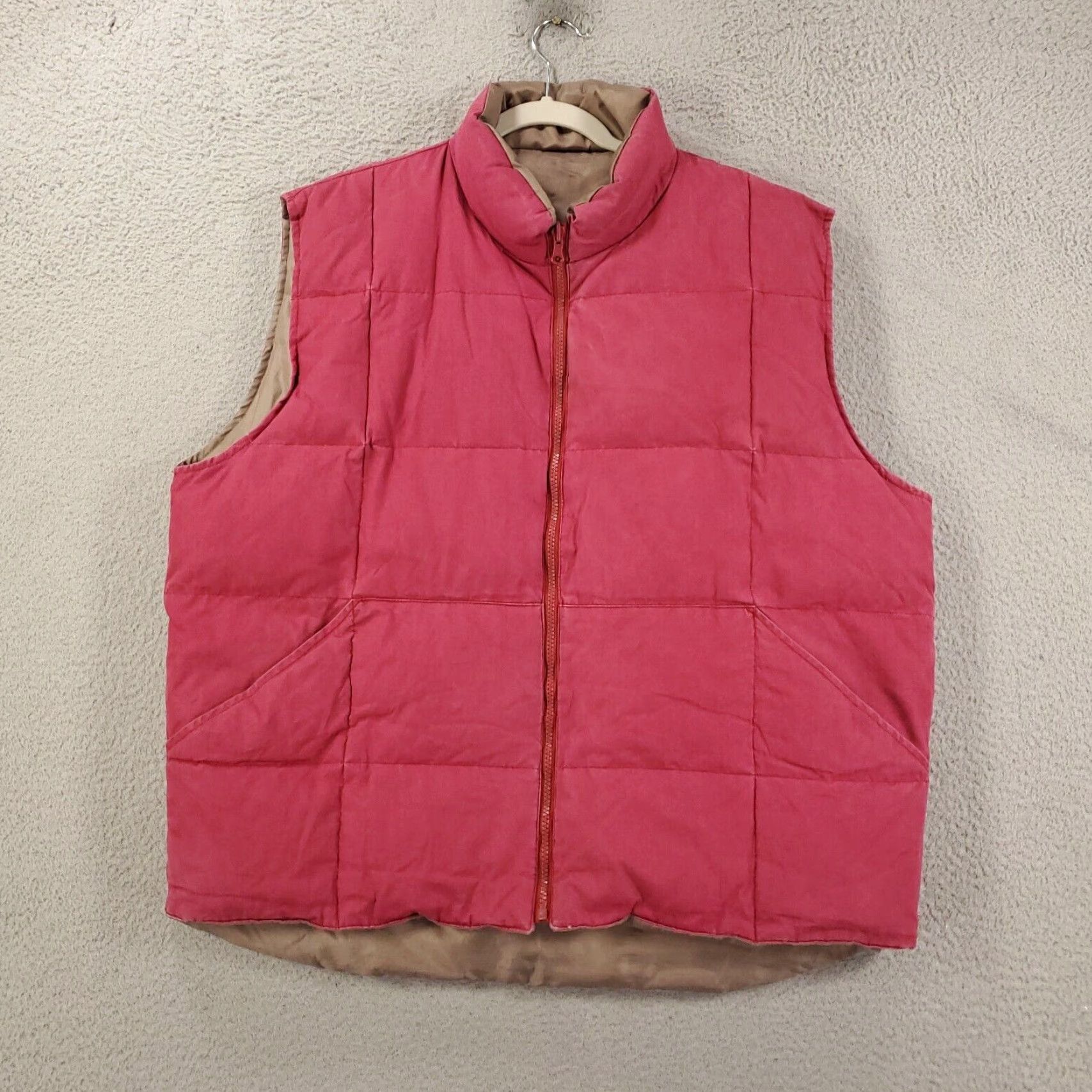 Vintage Mens RedHead Down Puffer Vest Size L Red Tan Reversible Hiking Jacket/Coat? Size US L / EU 52-54 / 3 - 2 Thumbnail
