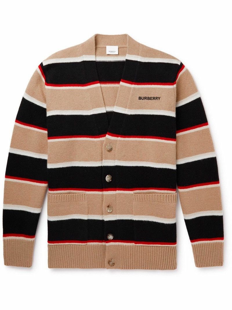 Burberry Burberry Striped Wool/Cashmere Knit Cardigan Size US S / EU 44-46 / 1 - 1 Thumbnail