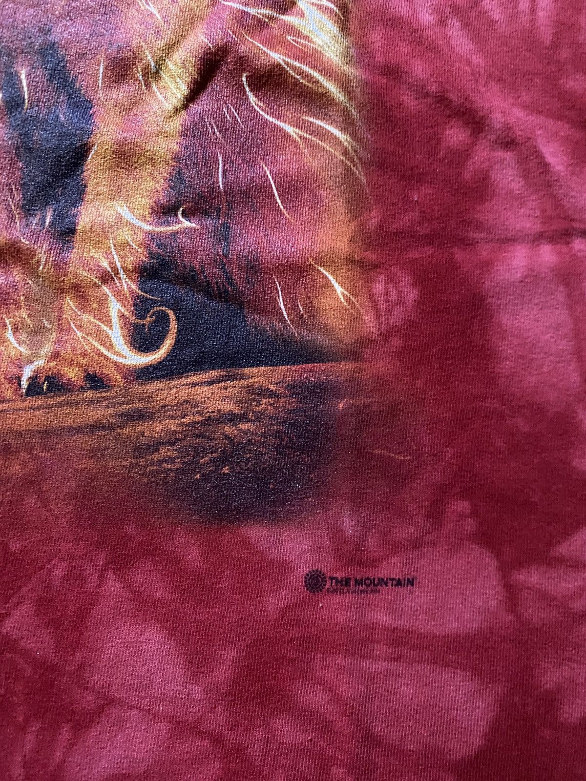 The Mountain The Mountain Wolf Graphic Y2k Flames Red Tie-Dye Size US M / EU 48-50 / 2 - 4 Thumbnail