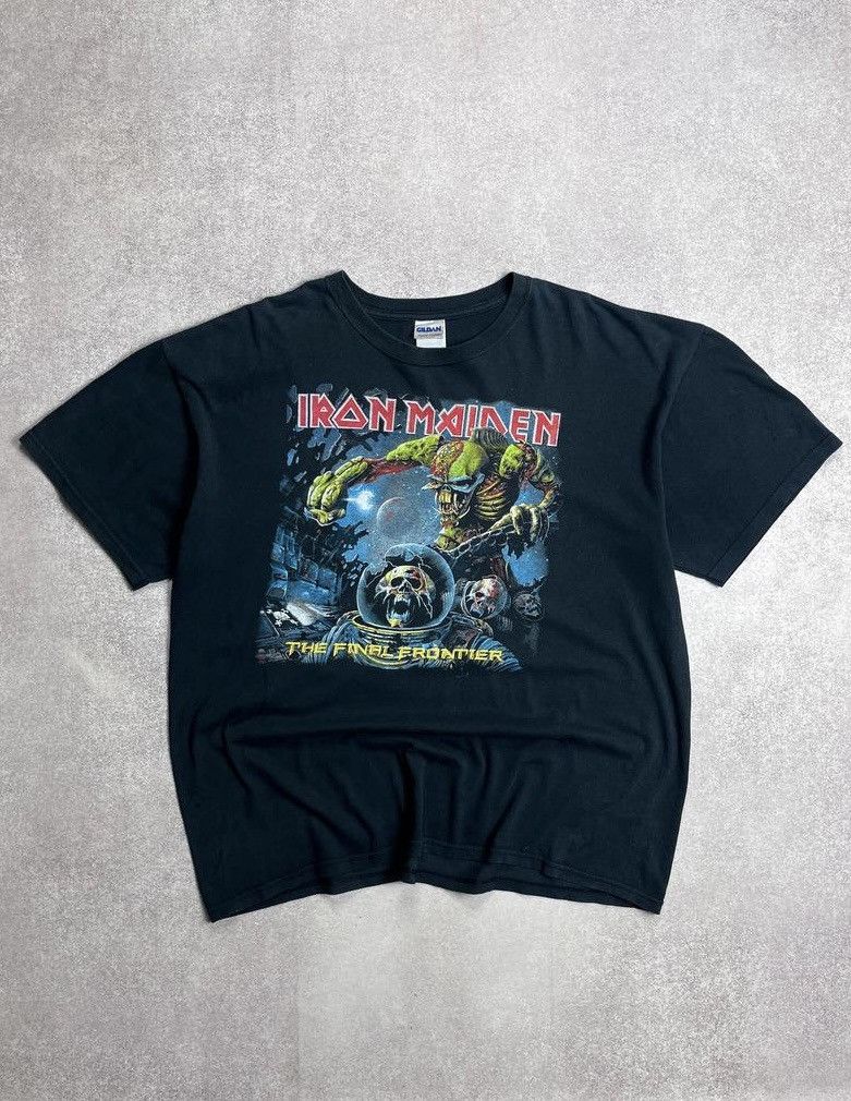 Band Tees × Iron Maiden × Vintage Vintage Iron Maiden The Final Frontier Boxy T-shirt Y2K XL Size US XL / EU 56 / 4 - 1 Thumbnail