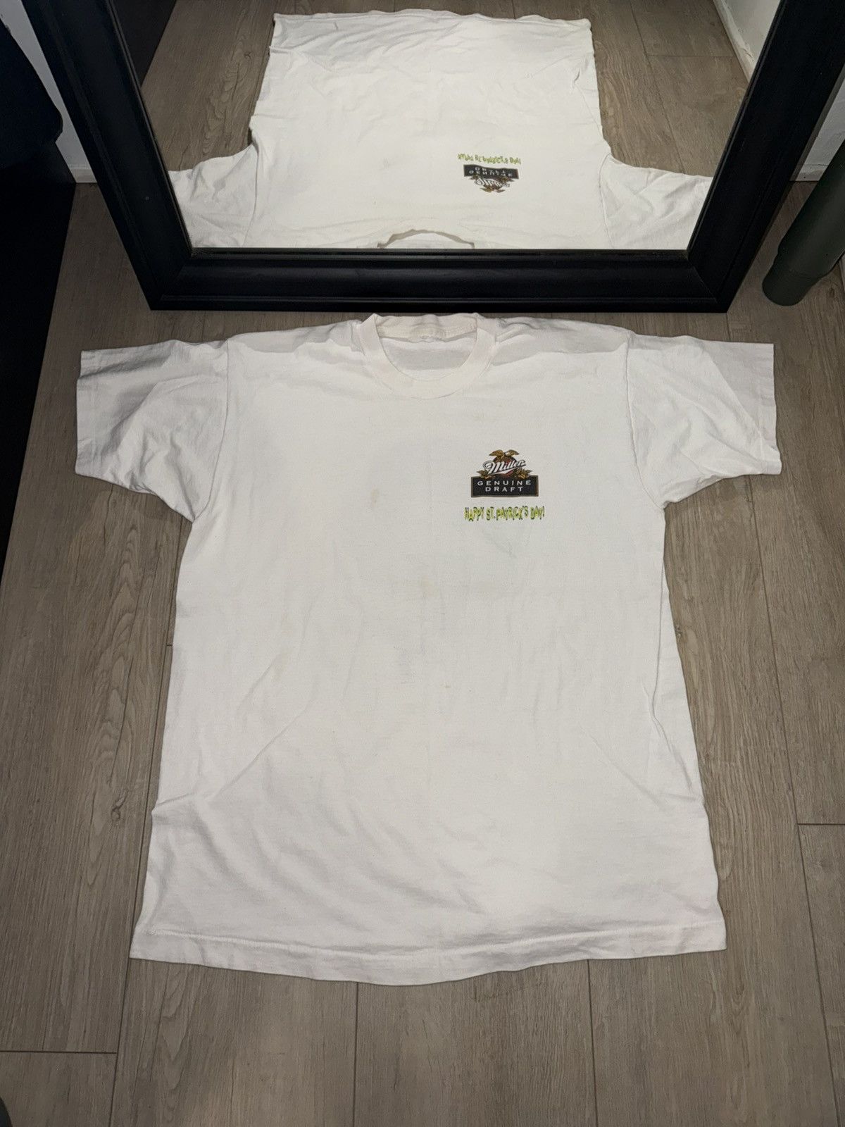 Marlboro × Vintage Vintage / Y2K St Patrick’s Day Miller Genuine Daft Shirt Size US XL / EU 56 / 4 - 4 Thumbnail