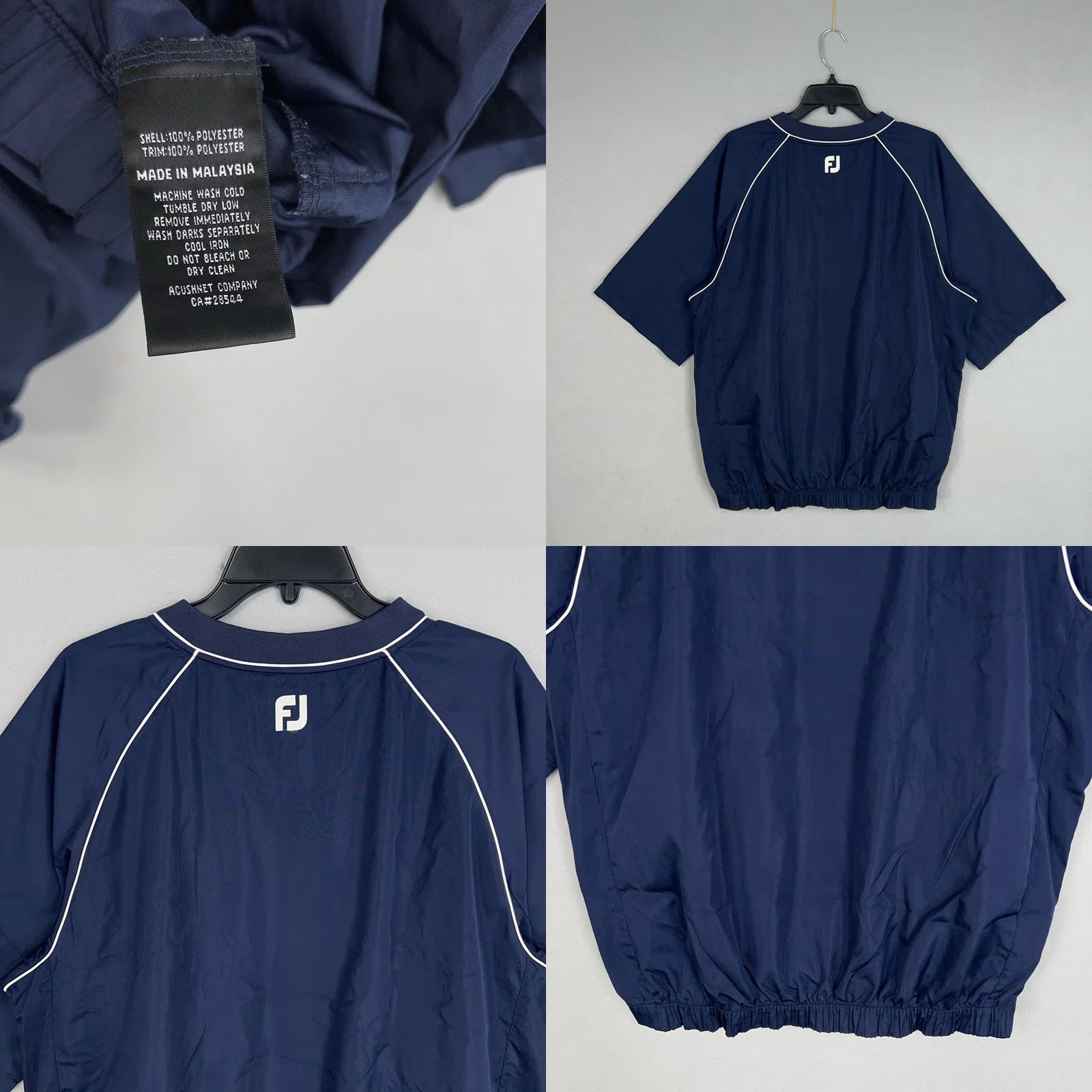 Footjoy FootJoy Jacket Mens Large Navy Blue Cherokee National Golf Windbreaker Pullover Size US L / EU 52-54 / 3 - 8 Thumbnail