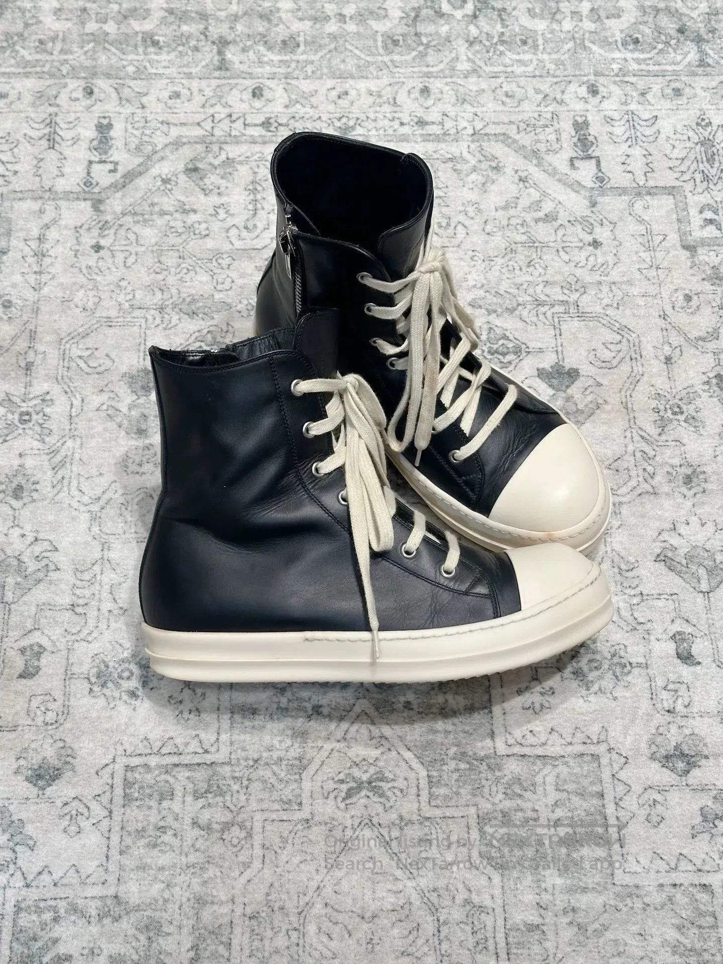 Rick Owens Rick Owens x Converse Leather High-Top. Size US 7 / EU 40 - 3 Thumbnail