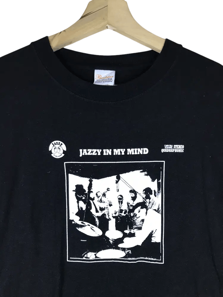 Band Tees Jazzy In My Mind by Stereo Quadraphonic Tshirts Size US M / EU 48-50 / 2 - 3 Thumbnail