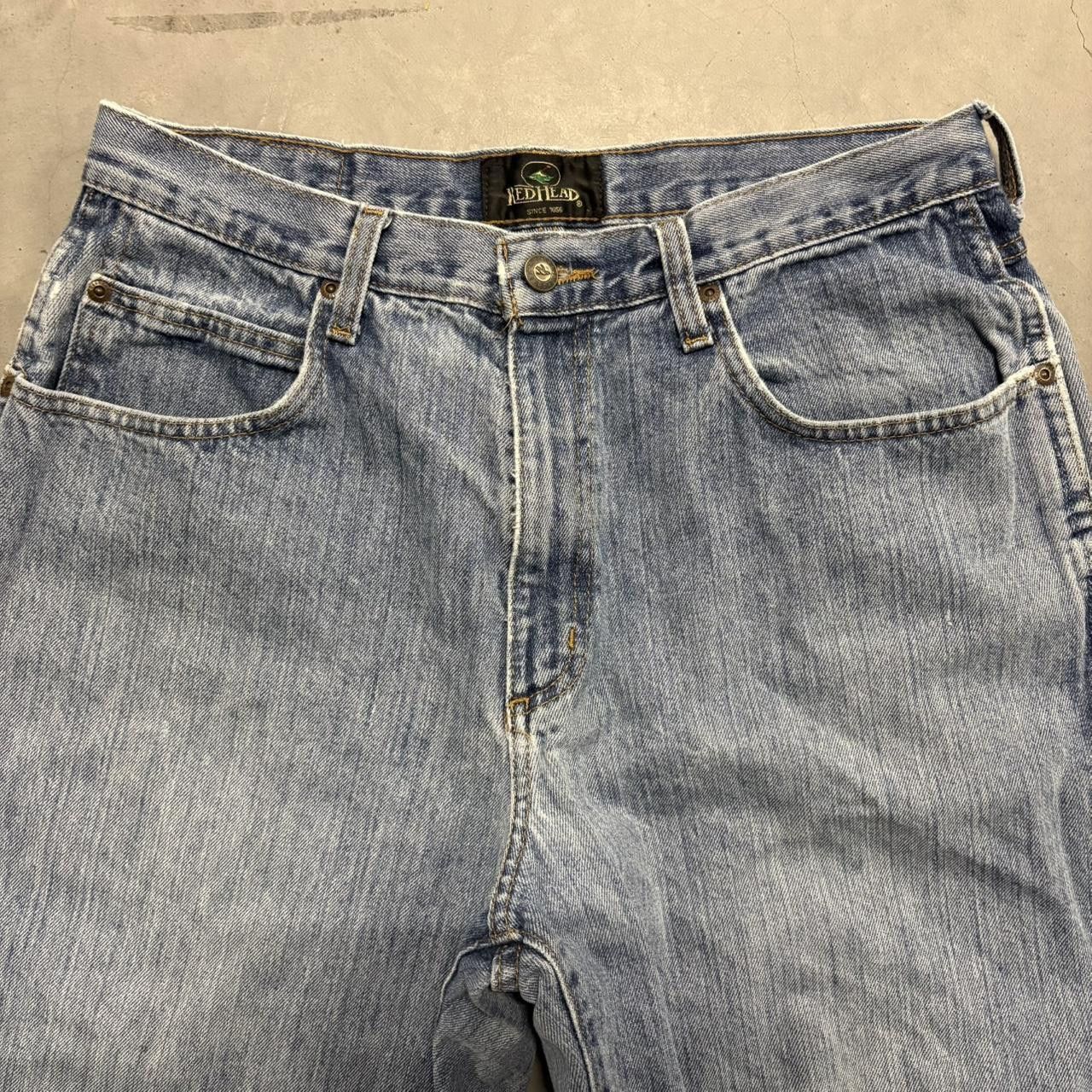 Vintage Crazy Vintage Y2K/2000s Baggy Straight Leg Medium Blue Wash Denim Jeans! Size US 32 / EU 48 - 4 Thumbnail