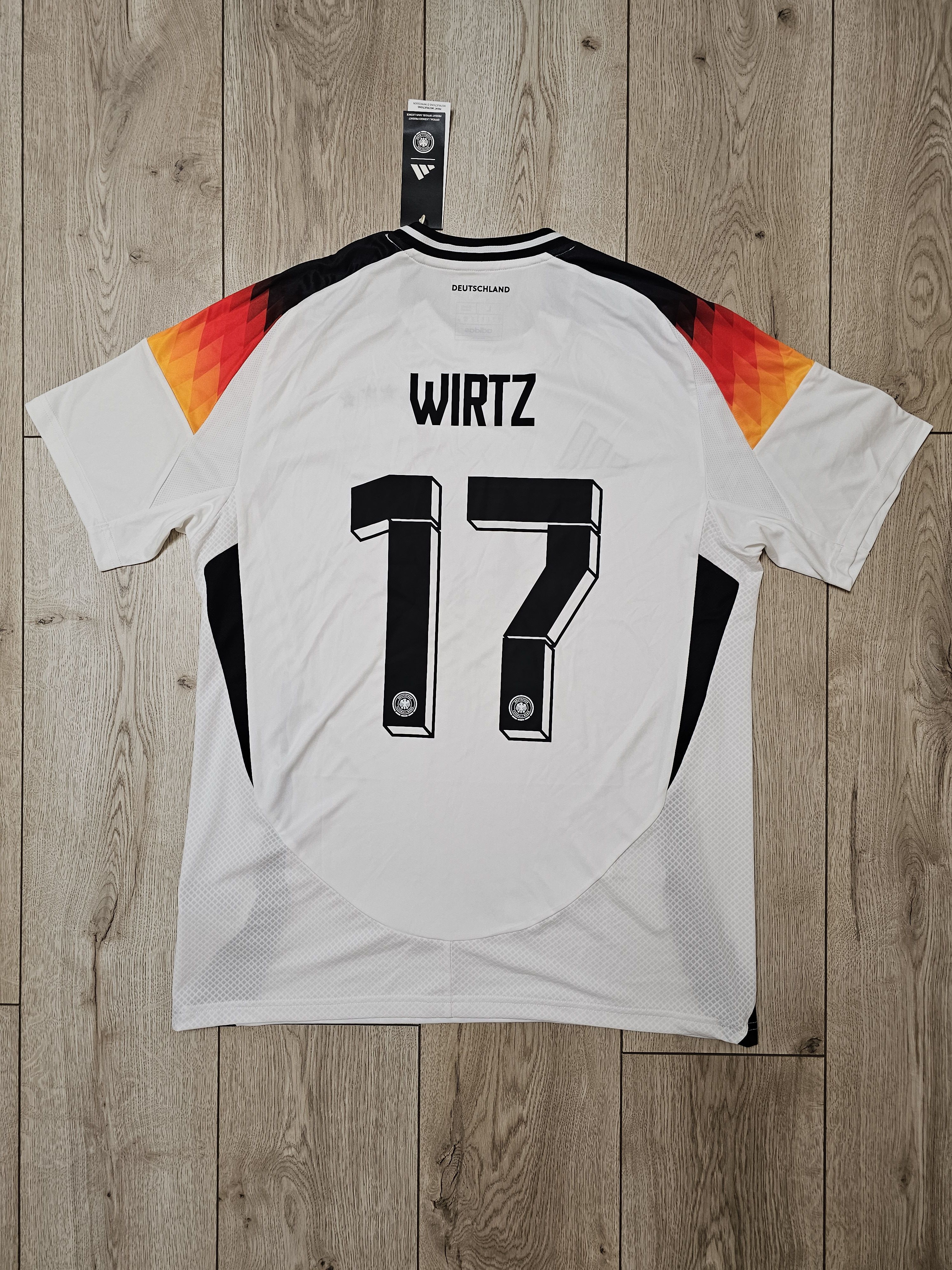 Adidas GERMANY 2024 HOME EURO WIRTZ FOOTBALL SHIRT SOCCER JERSEY Size US L / EU 52-54 / 3 - 1 Thumbnail
