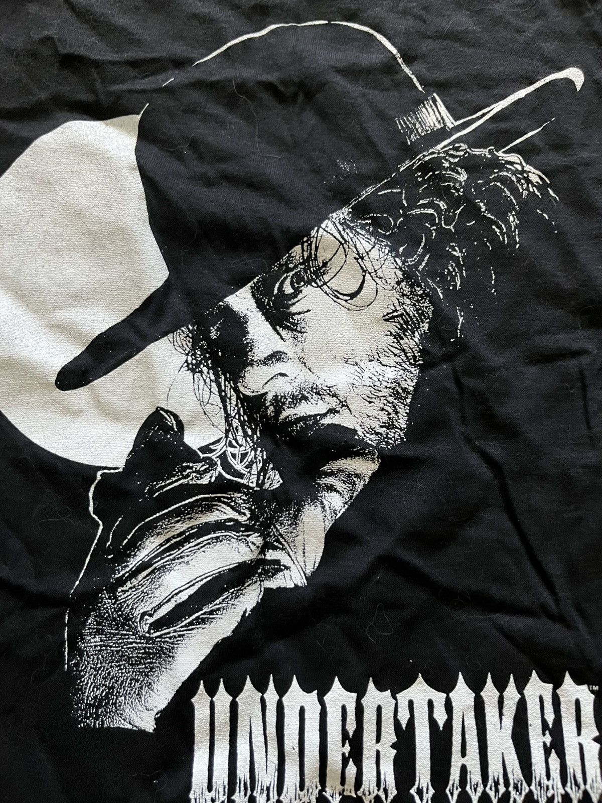 Vintage × WWE × WWF Vintage Undertaker Wrestling Shirt 90s Size US M / EU 48-50 / 2 - 2 Thumbnail