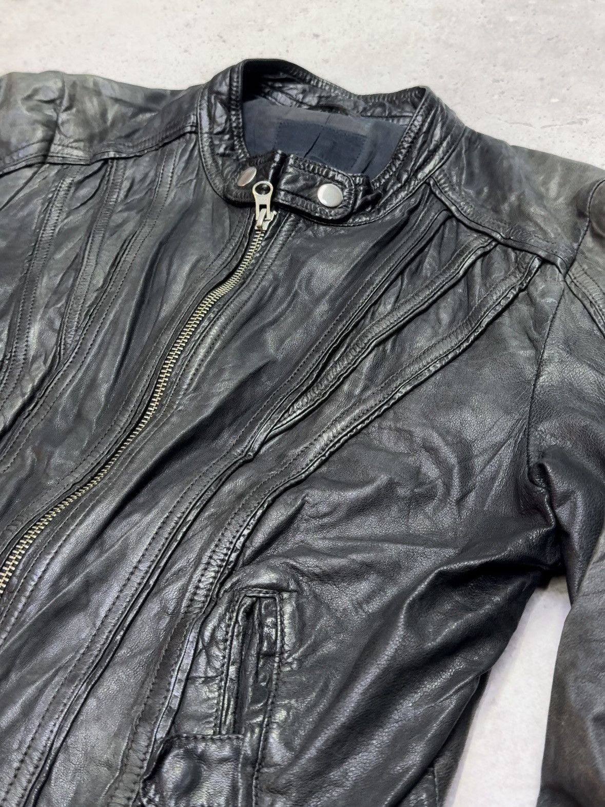 Rick Owens Vintage 00s Cropped Soft Leather Avant-Garde Jacket Size US S / EU 44-46 / 1 - 5 Thumbnail