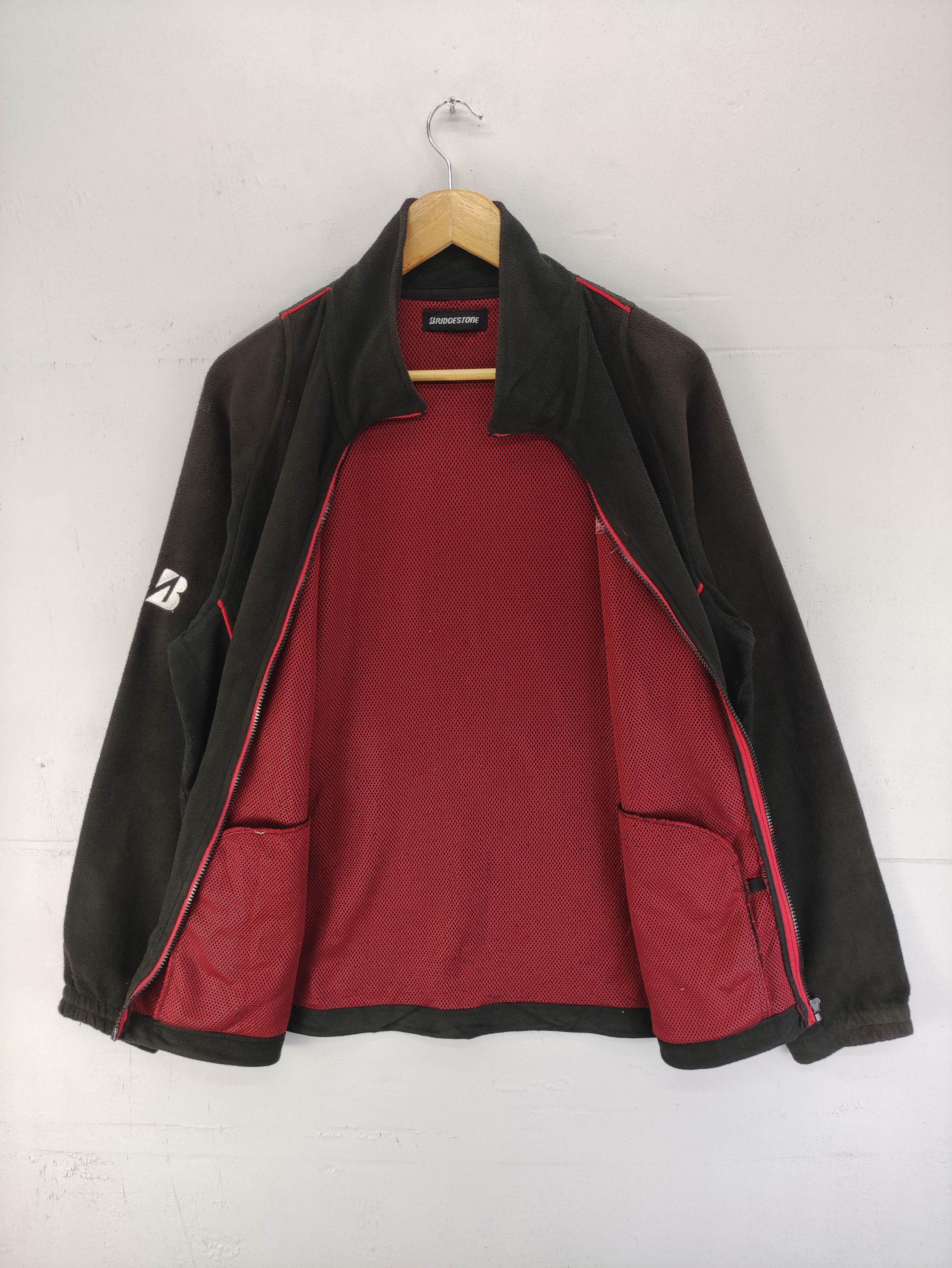 Japanese Brand Vintage Bridgestone Fleece Sweater Jacket Zipper Size US L / EU 52-54 / 3 - 4 Thumbnail