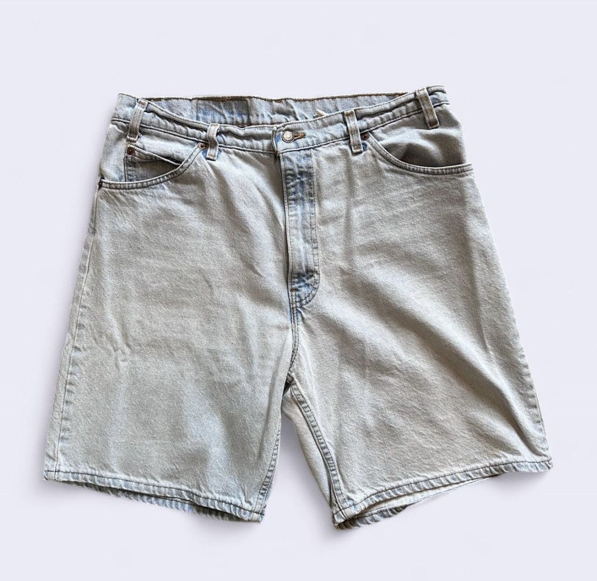 Levi's Vintage Clothing Levi’s Orange Tab 550 Denim Jean Shorts Size 36 Size US 36 / EU 52 - 1 Thumbnail