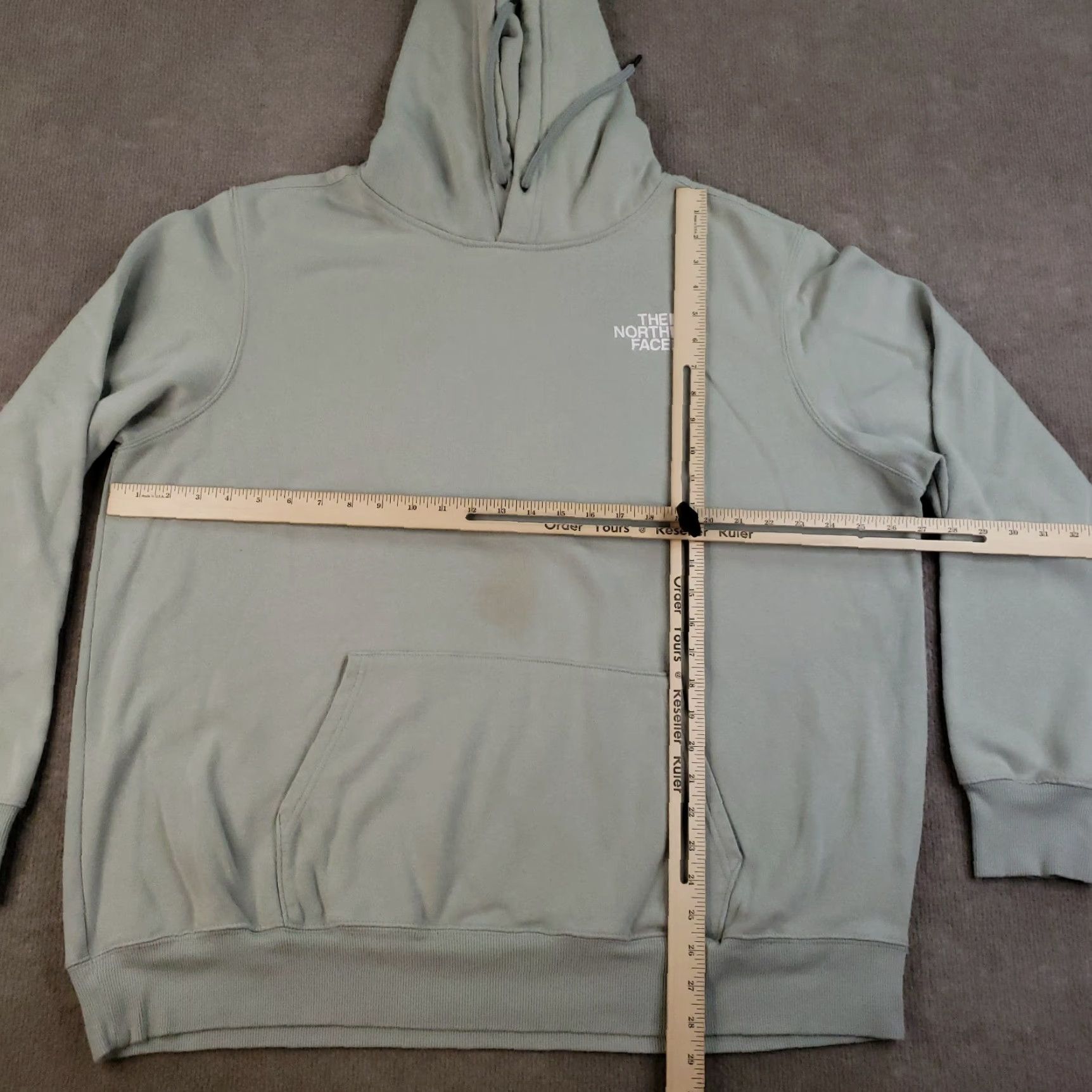 The North Face The North Face Hoodie Mens 2XL Light Green Logo Hooded Pullover Sweatshirt SS Zipperless? Size US XXL / EU 58 / 5 - 2 Thumbnail