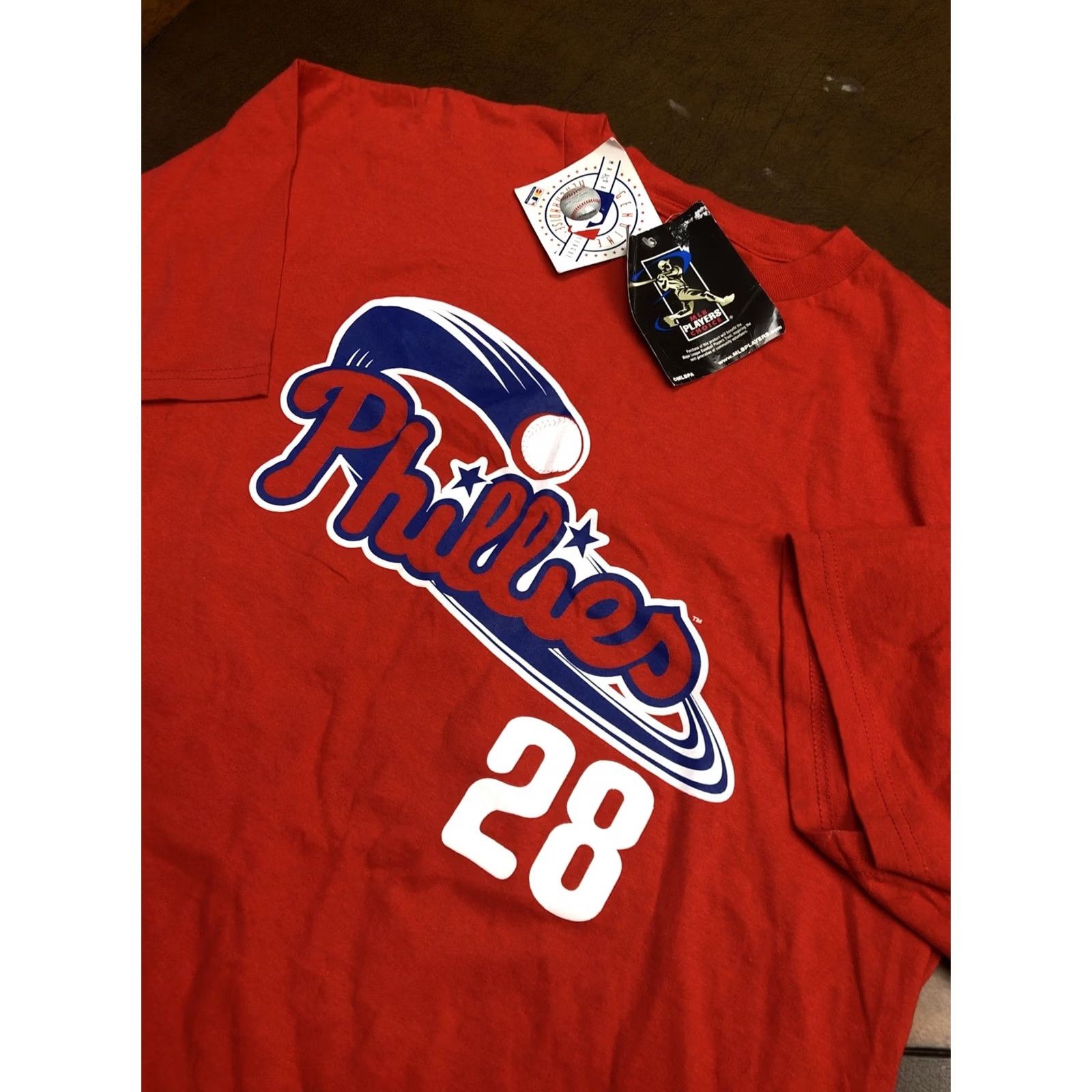 MLB VINTAGE MLB Merchandise Jason Werth Phillies Jersey Shirt XL Red Crew Neck Short Sleeve Mens Classic Fit Gift Size US XL / EU 56 / 4 - 2 Thumbnail