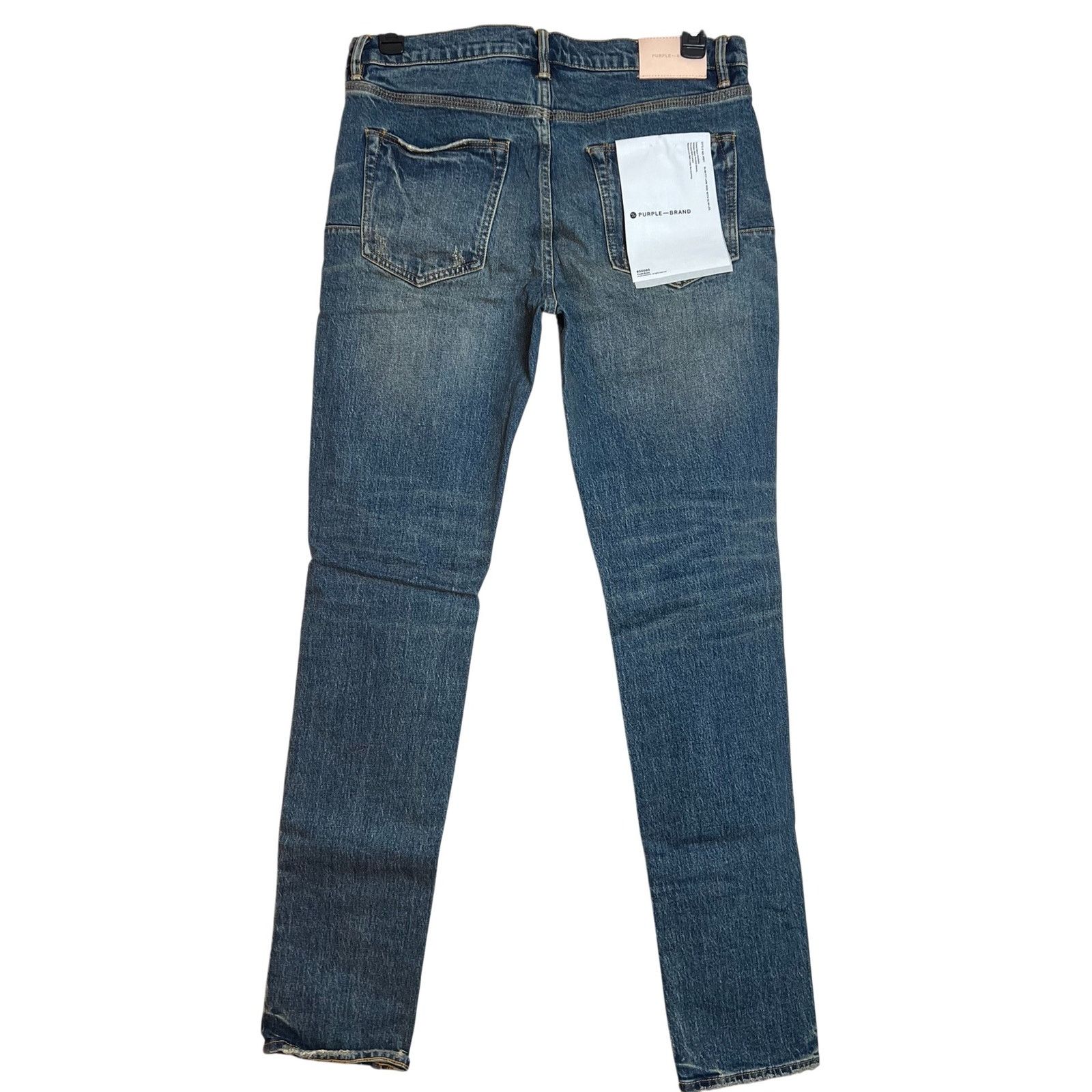 Purple PURPLE Brand Square Patch Repair Slim Jeans 34 Indigo NWT Size US 34 / EU 50 - 2 Thumbnail