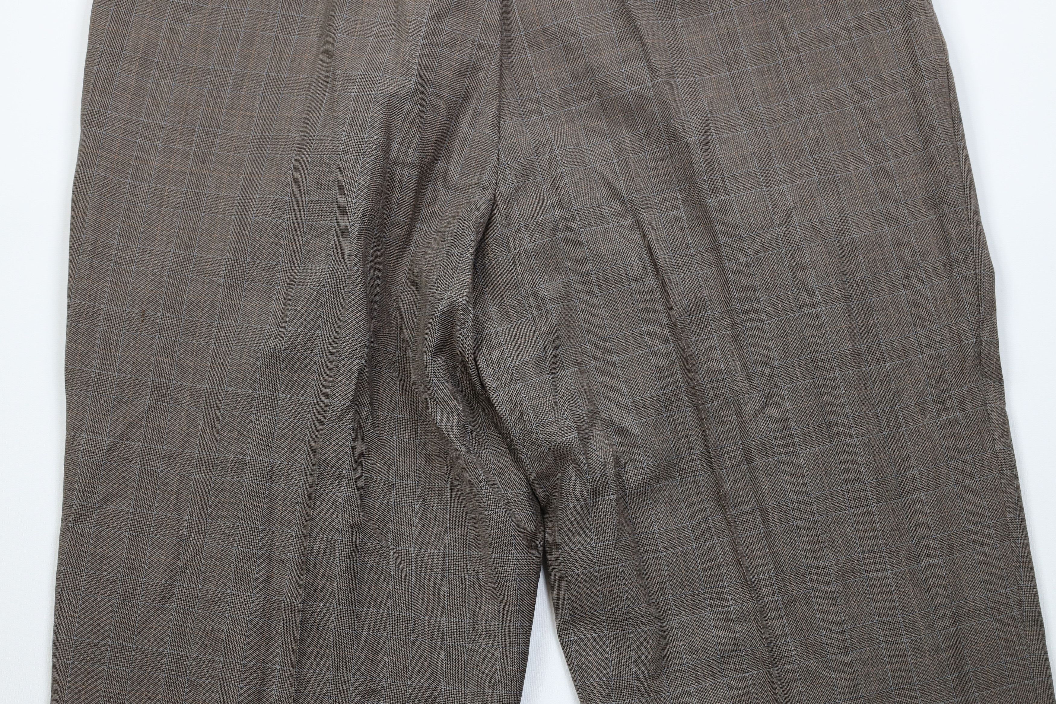 Vintage Vintage 90s Y2K Streetwear Knit Wide Leg Chino Pants Plaid Size US 36 / EU 52 - 11 Thumbnail