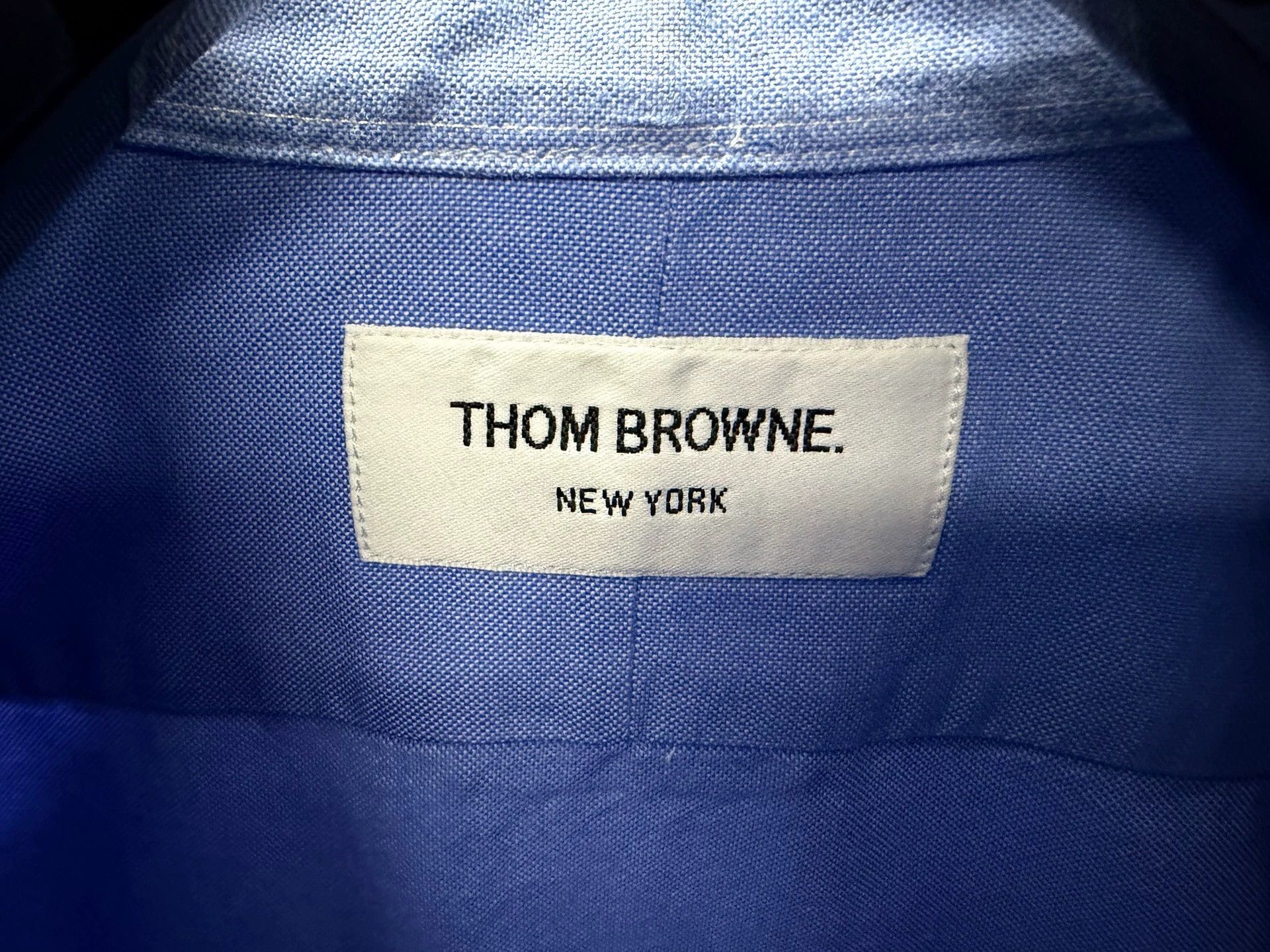 Thom Browne Thom Browne 4-Bar Oxford Shirt Light Blue Size 2 Size US M / EU 48-50 / 2 - 3 Thumbnail