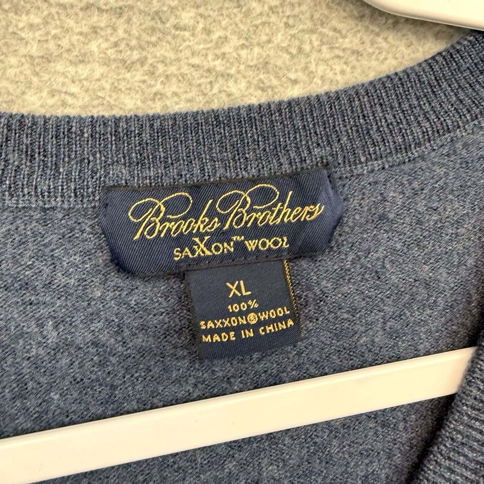 Brooks Brothers Brooks Brothers Vest Men XL V-Neck Wool Blue Preppy Size US XL / EU 56 / 4 - 3 Thumbnail
