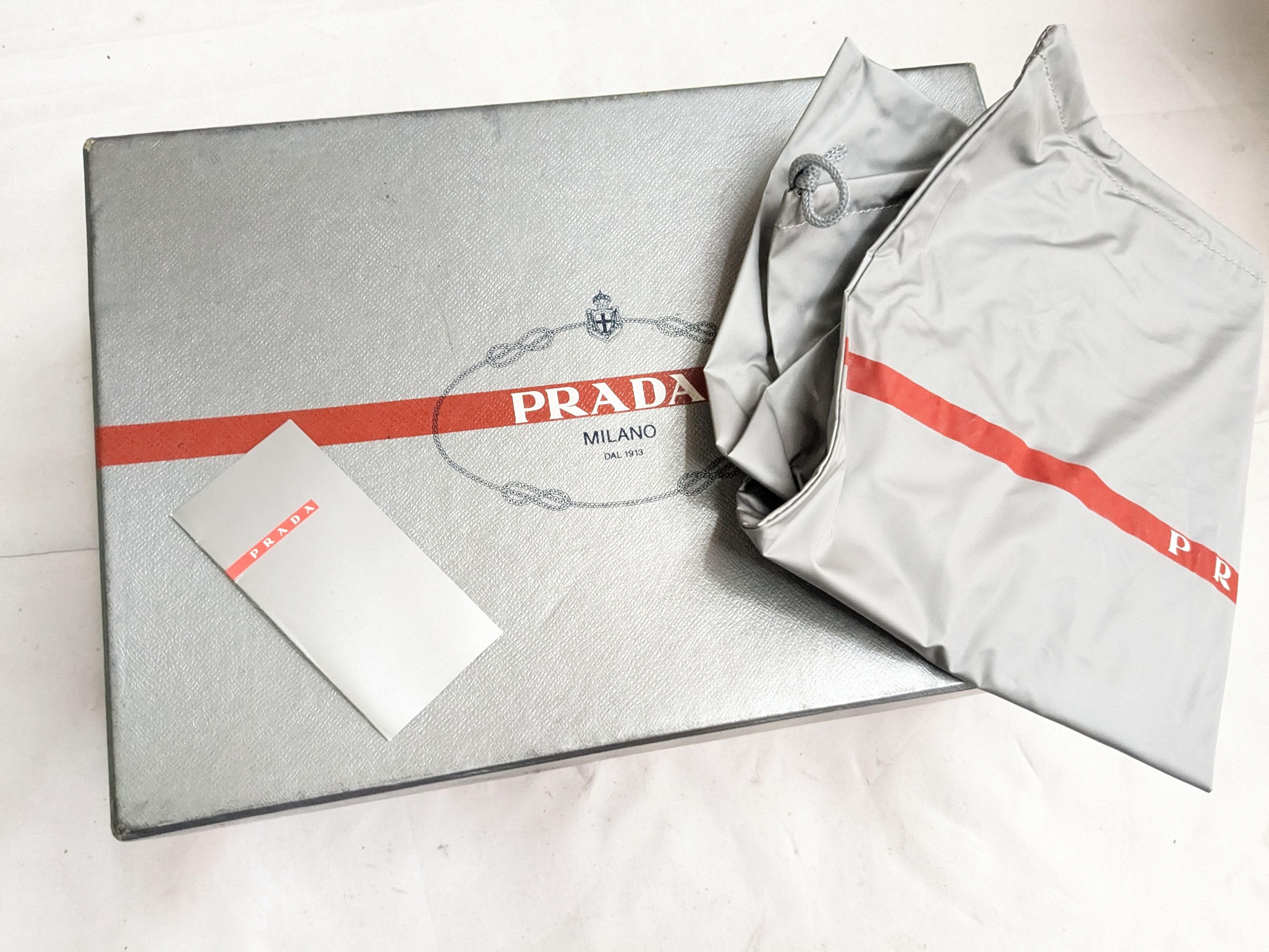 Prada Prada America's Cup Black Patent Leather 13 Silver Size US 13 / EU 46 - 19 Thumbnail