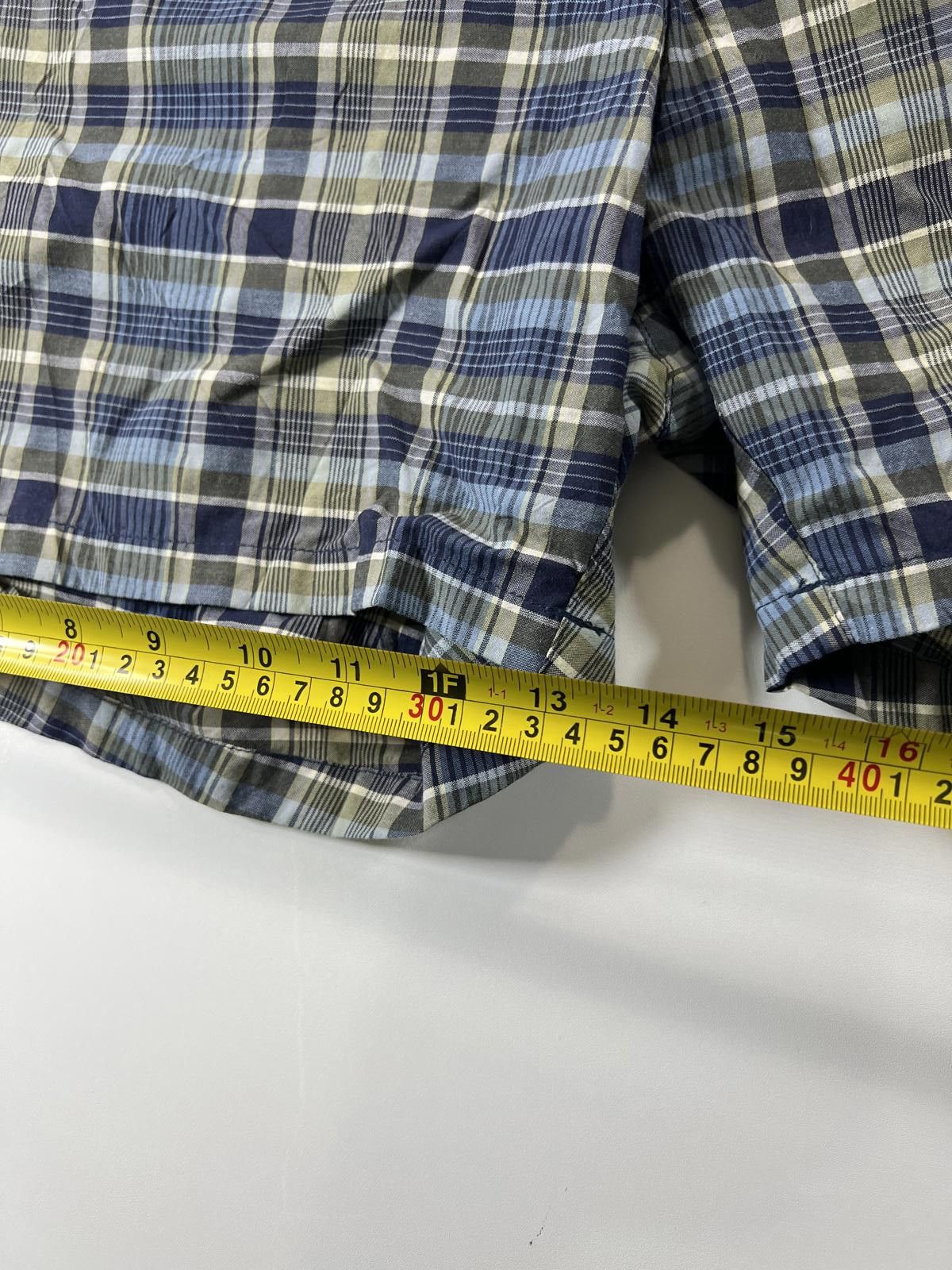 Unknown London Nautica Men's Blue and Beige Plaid Shorts Size US 36 / EU 52 - 6 Thumbnail