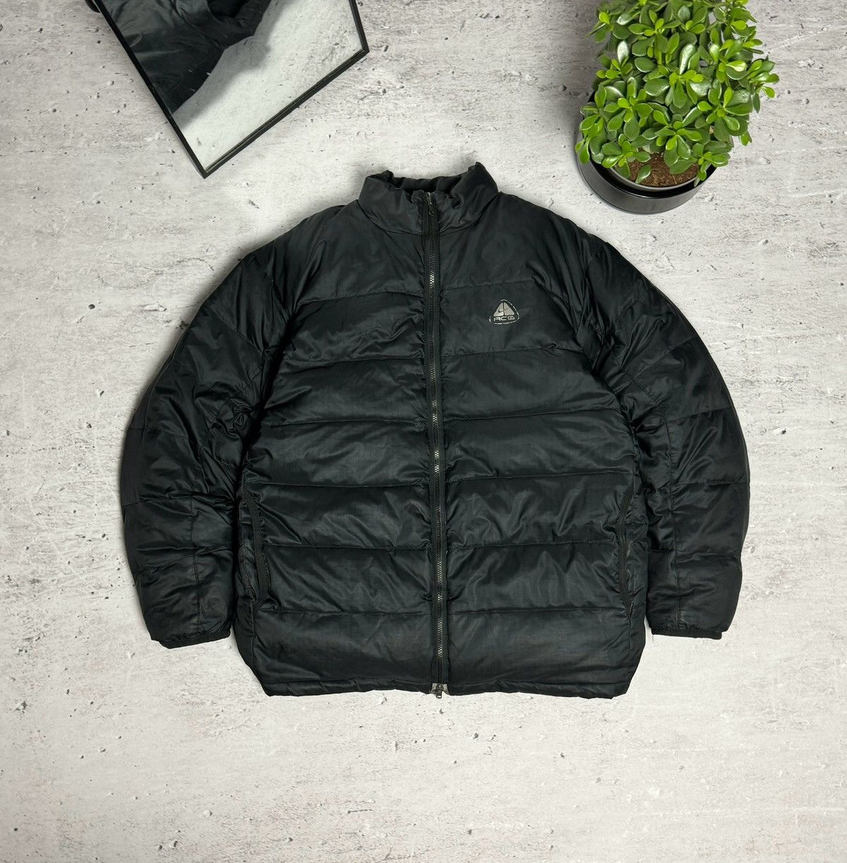 image of 90's Nike Acg Vintage Double Sided Down Jacket in Black, Men's (Size XL)