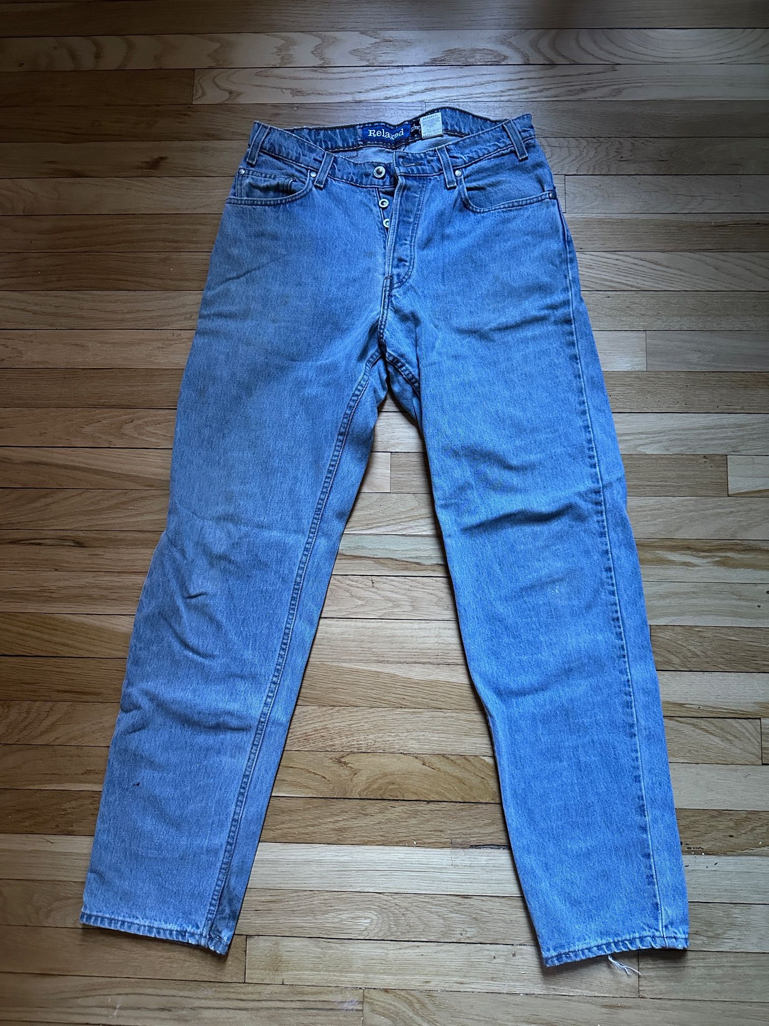 Levi's Vintage 90’s Silvertab Levi’s Relaxed Blue Label Made In USA Size US 32 / EU 48 - 1 Thumbnail