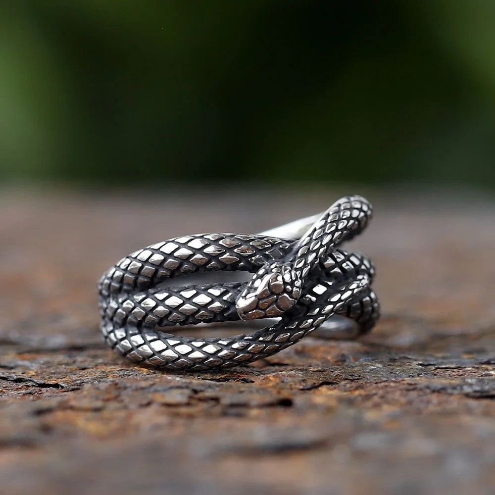 Jewelry × Vintage Classic Goth Snake Ring Size ONE SIZE - 2 Thumbnail
